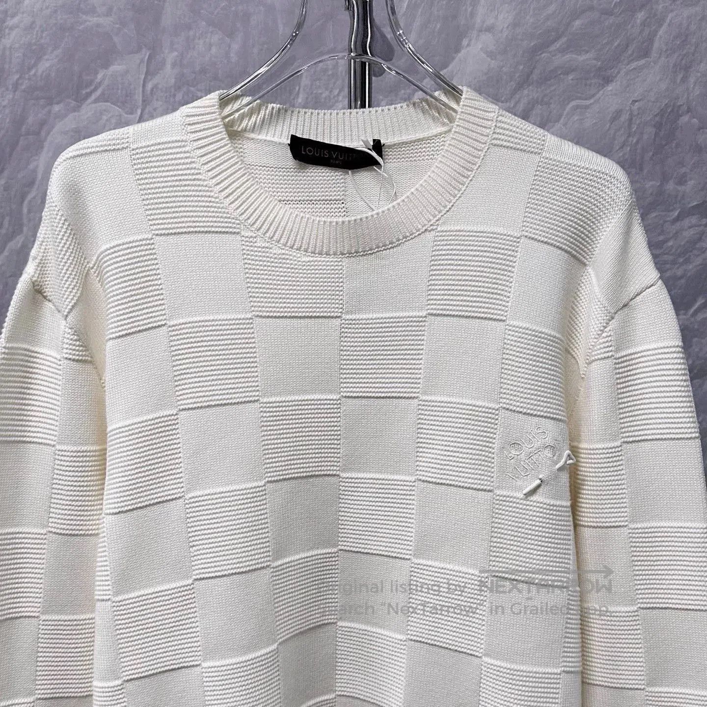 Louis Vuitton Louis Vuitton Checkerboard Pin Sweater XXL. Size US XXL / EU 58 / 5 - 2 Thumbnail