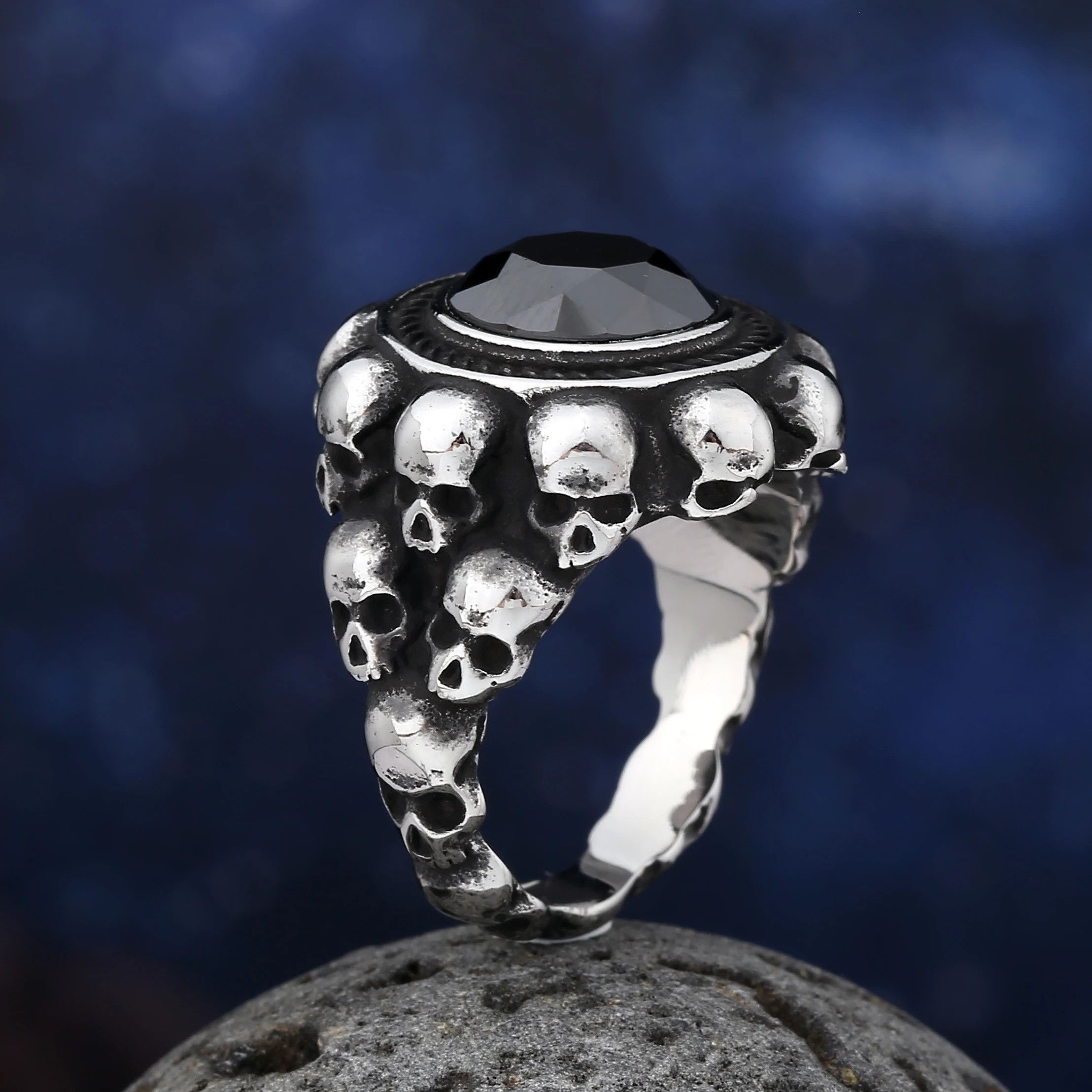 Japanese Brand × Vintage Heavy Sugar Skull Ring Size ONE SIZE - 4 Thumbnail