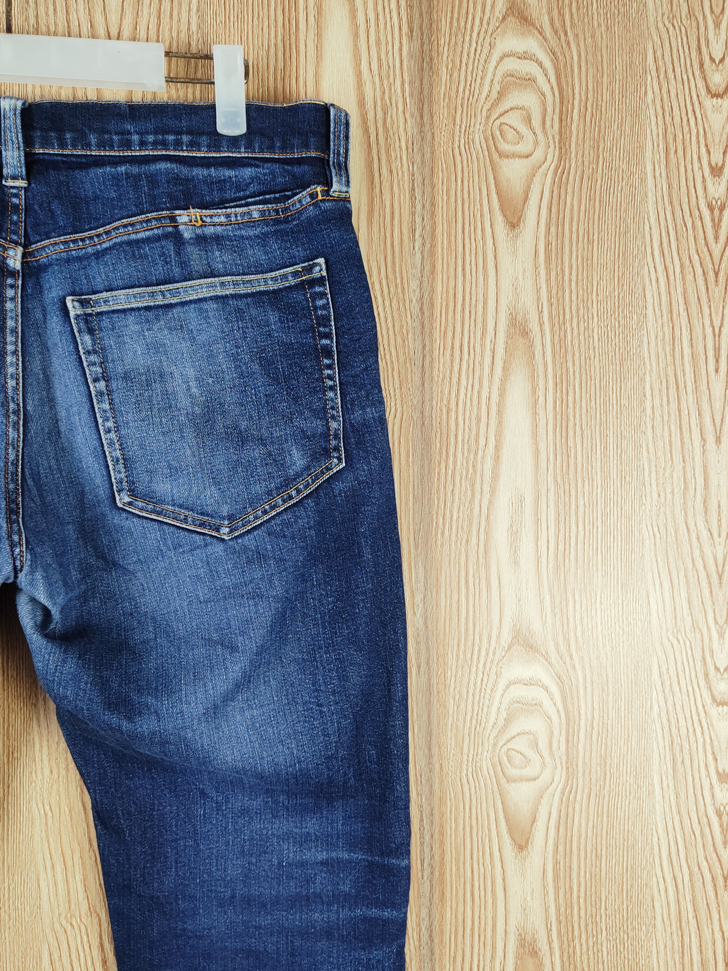 Japanese Brand Japanese Brand Dark Blue Distressed Ripped Jeans #S2692 Size US 34 / EU 50 - 11 Thumbnail