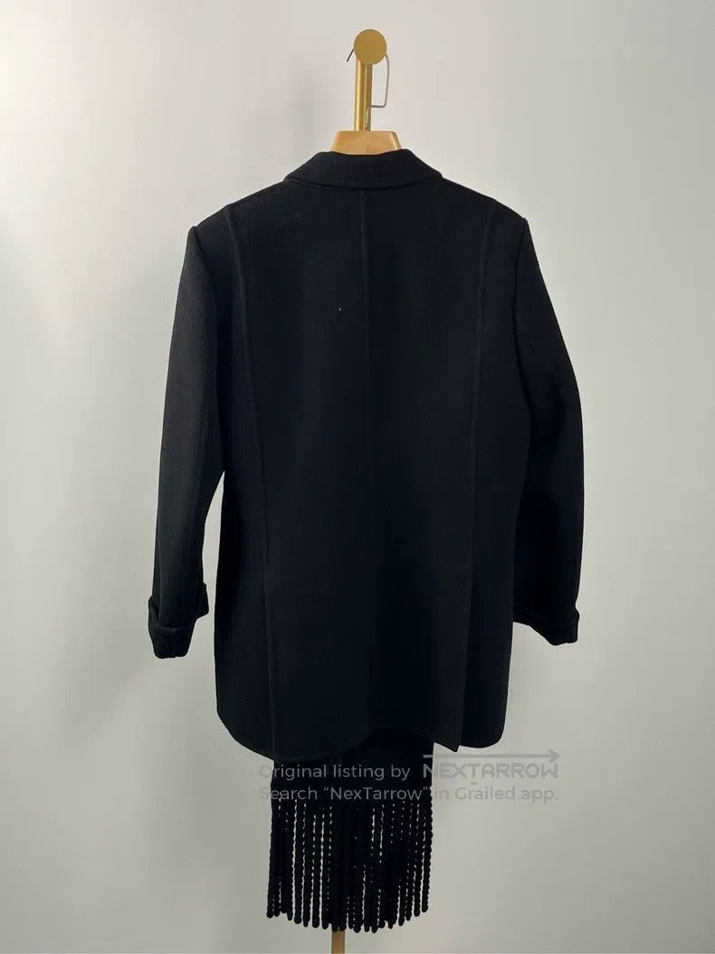Fendi Fendi Black Knitted Fringe Wool Coat Size XS / US 0-2 / IT 36-38 - 2 Thumbnail