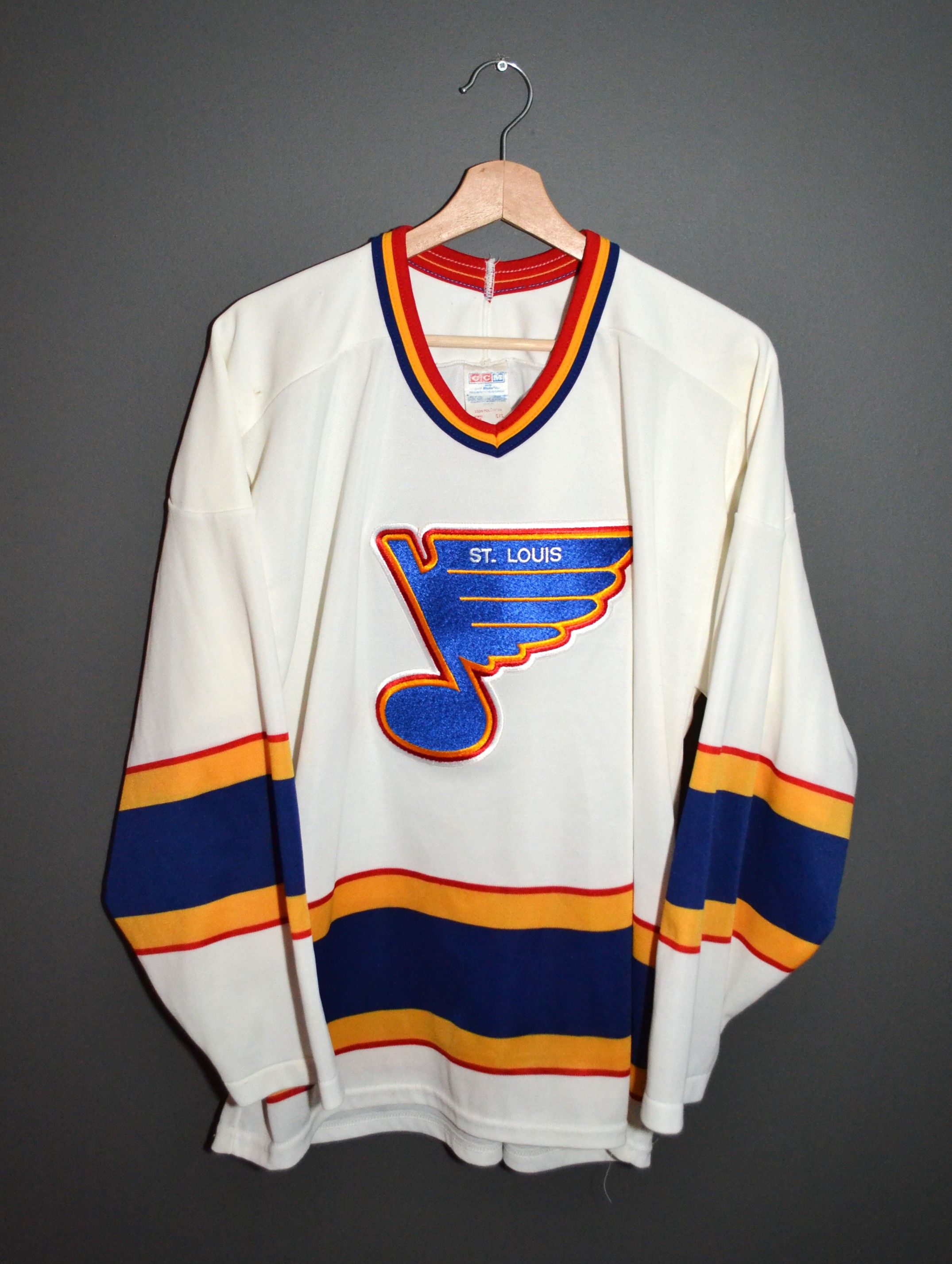 Ccm St.Louis Blues Vintage CCM NHL Hockey Jersey Made in Canada Size US L / EU 52-54 / 3 - 2 Thumbnail