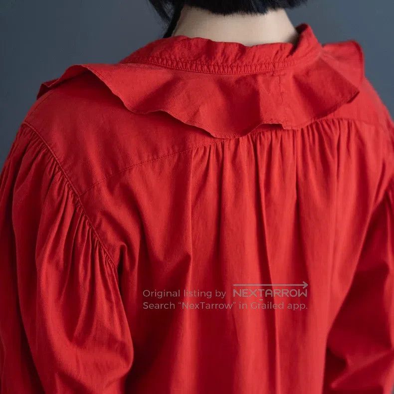 Kenzo Kenzo Red petal collar shirt Size M / US 6-8 / IT 42-44 - 7 Thumbnail