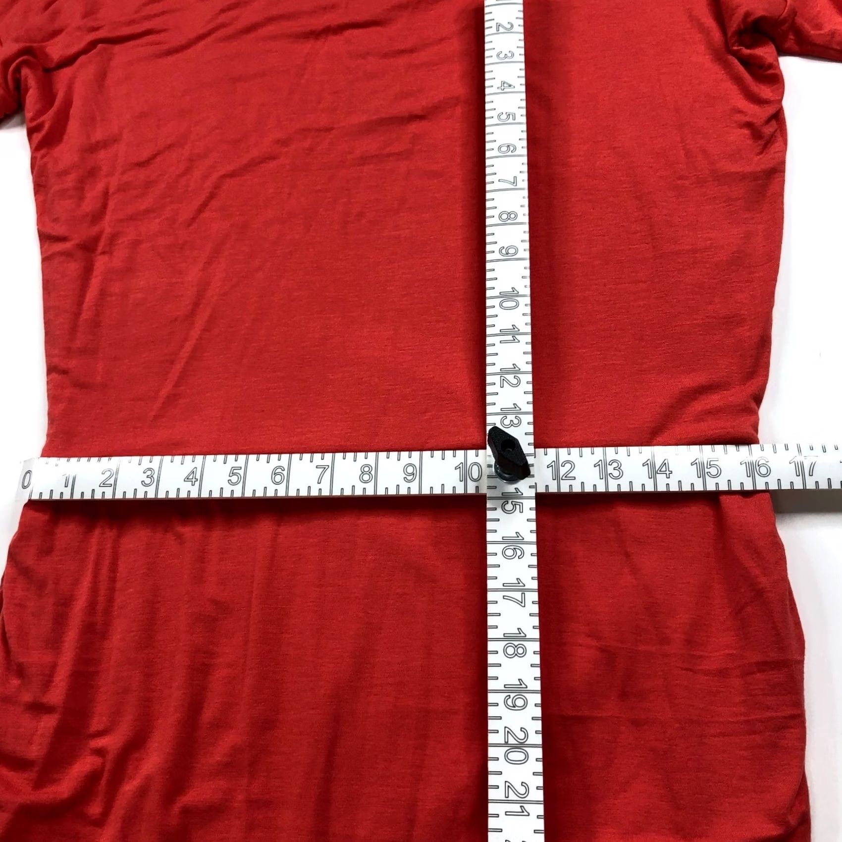 Athleta Athleta Solstice Tee Dress Midi Ruched Orange 243065 Women L Solid Jersey Round Neck Short Sleeve Classic T-Shirt Dress Size L / US 10 / IT 46 - 7 Thumbnail