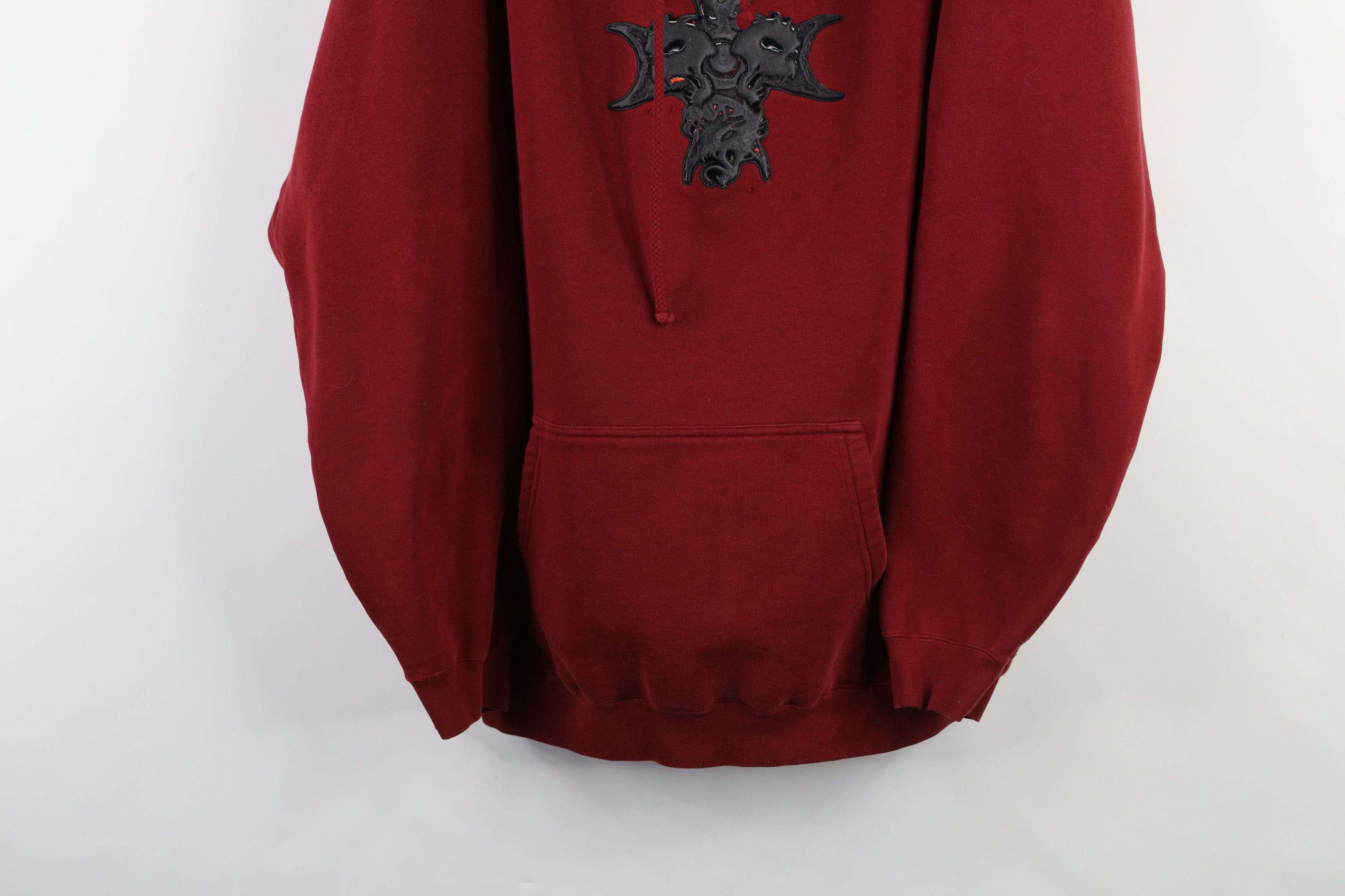 Vintage Vintage Y2K 2001 Streetwear Skull Tribal Iron Cross Hoodie Size US XXL / EU 58 / 5 - 3 Thumbnail