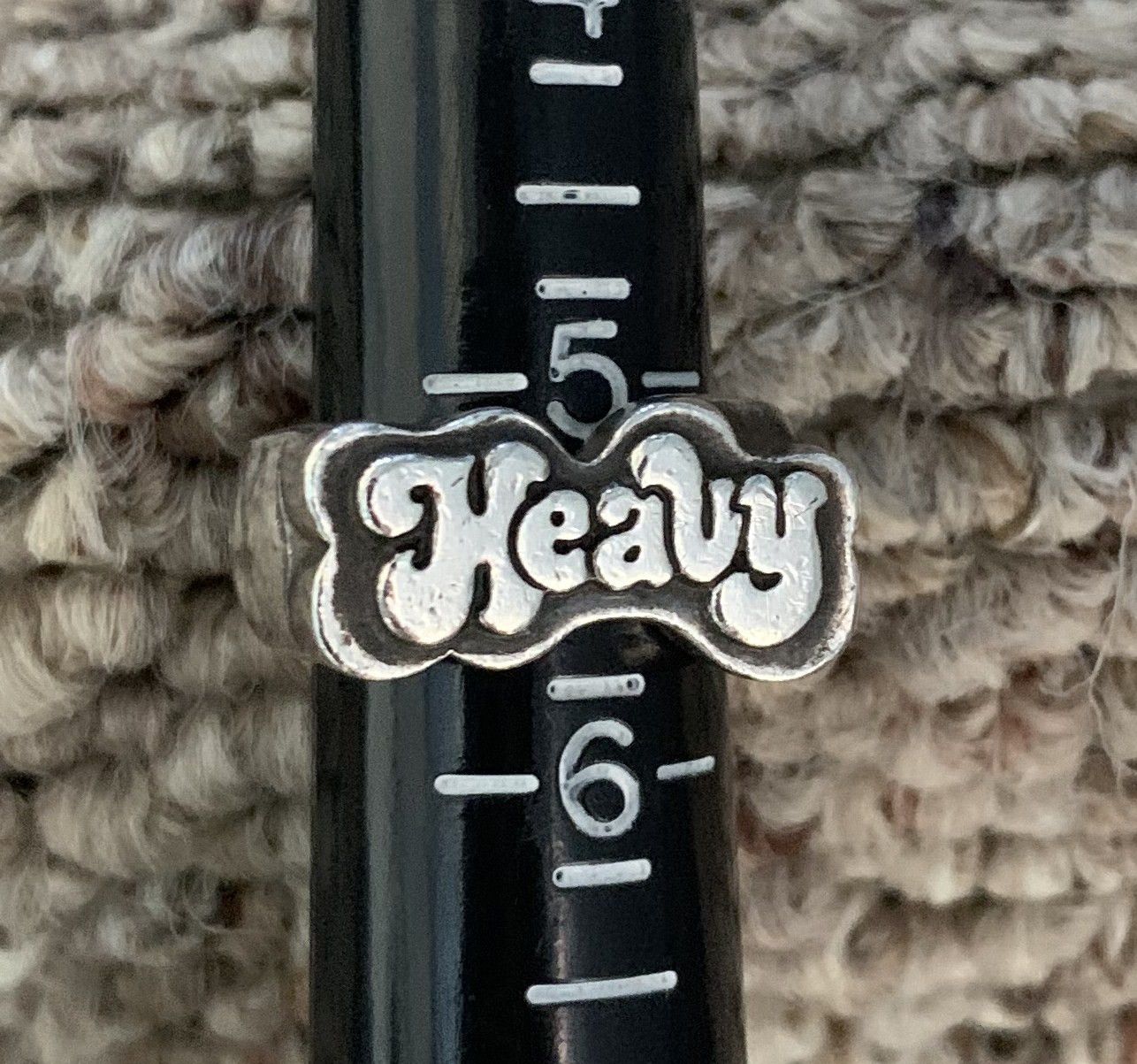 Hysteric Glamour Hysteric Glamour Sterling Silver "Heavy" Ring Size ONE SIZE - 7 Thumbnail