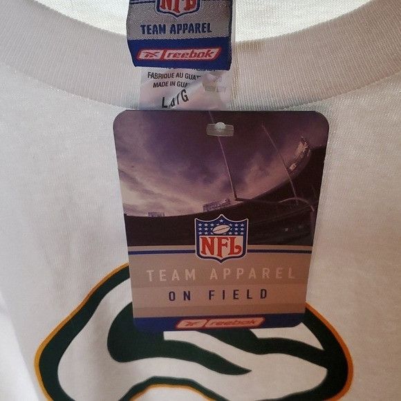 NFL NFL Reebok Team Apparel Long Sleeve White GREEN BAY Graphic Size US L / EU 52-54 / 3 - 4 Thumbnail