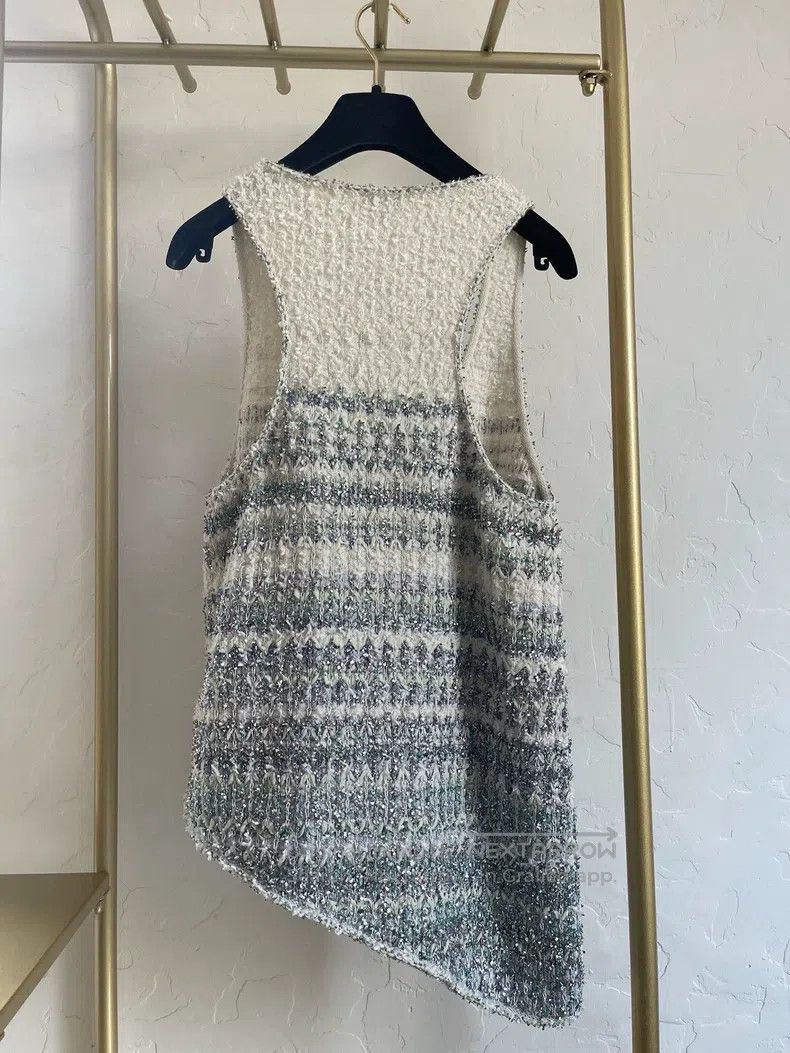 Chanel Chanel Waterfall Series Blue and White Vest Size XS / US 0-2 / IT 36-38 - 2 Thumbnail