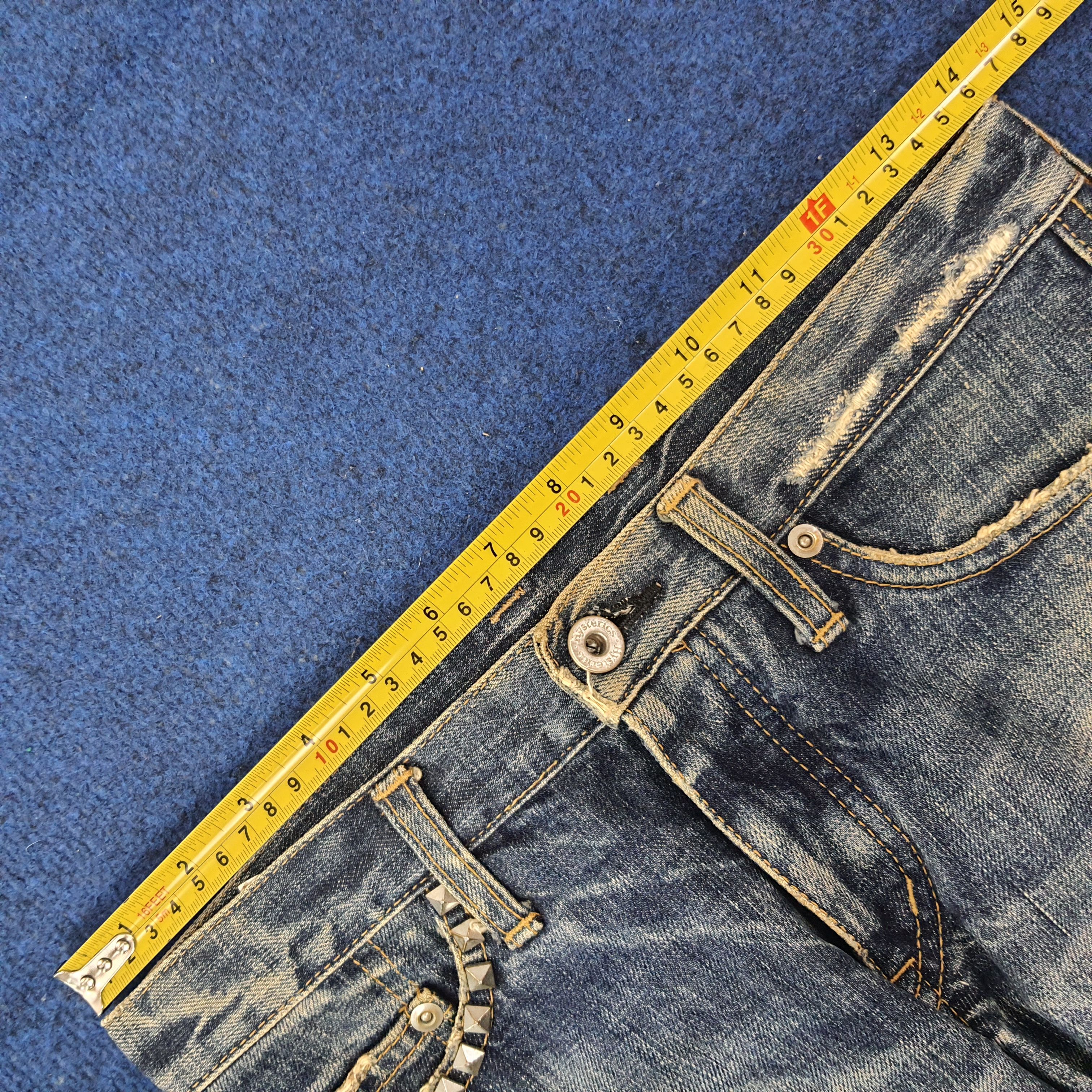 Hysteric Glamour Vintage Hysteric Glamour Japan 3Q Custom Logo Jeans C258N28 Size 27" / US 4 / IT 40 - 10 Thumbnail