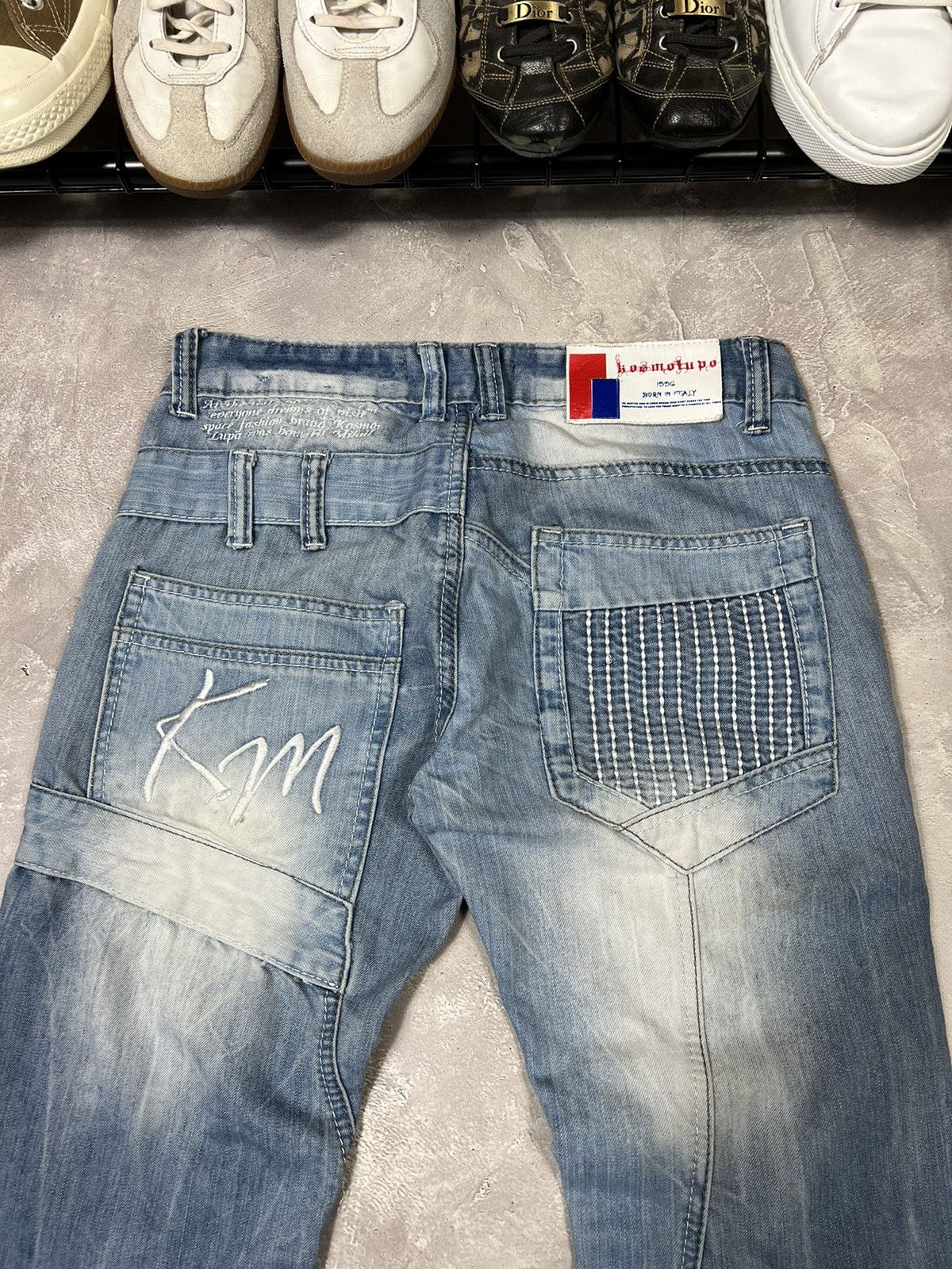 Vintage Vintage Kosmo Lupo Fade Distressed Y2k Denim Pants Size US 30 / EU 46 - 4 Thumbnail