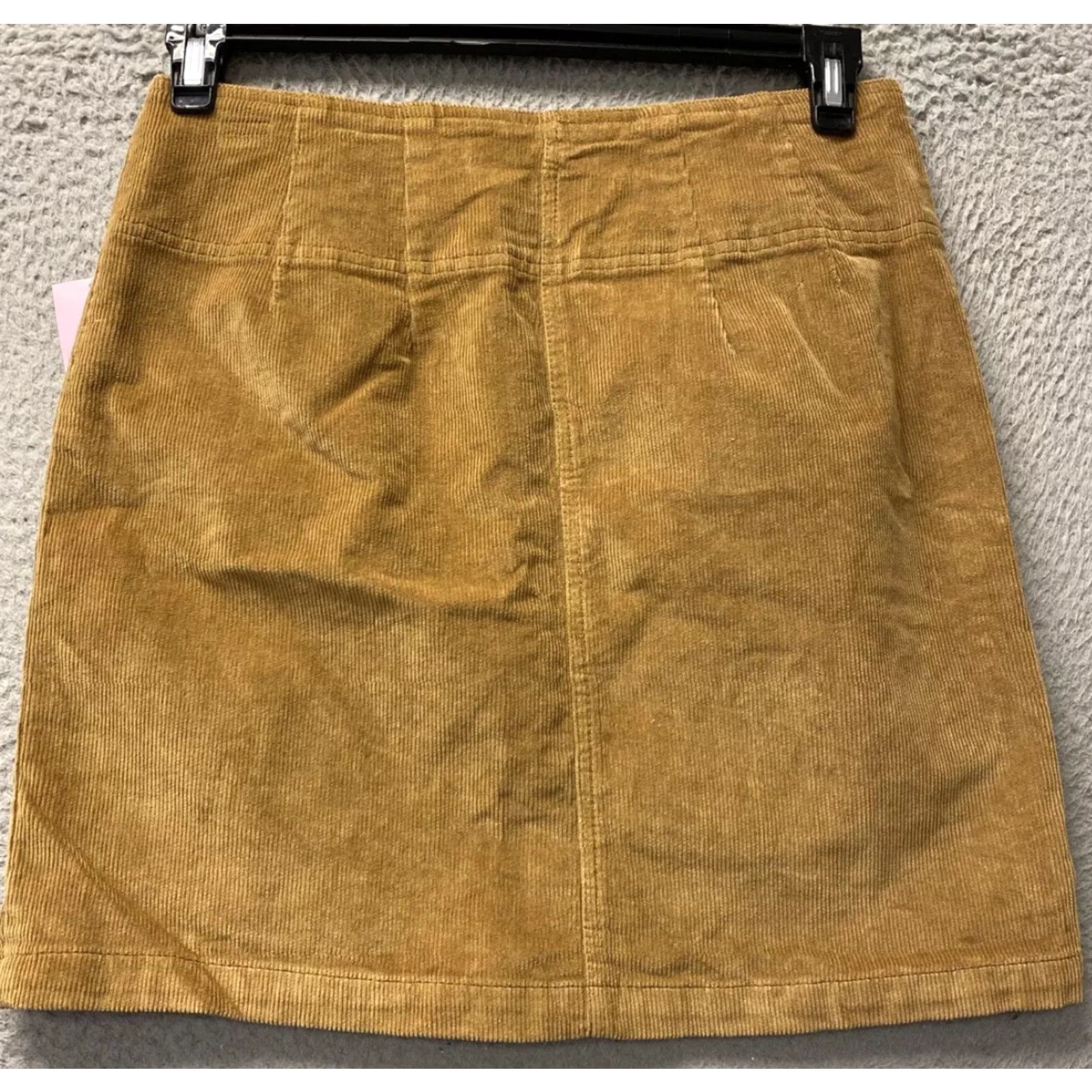 Vintage Wild Fable Mini Skirt Womens 8 Brown Corduroy Stretch Casual Size 30" / US 8 / IT 44 - 5 Thumbnail