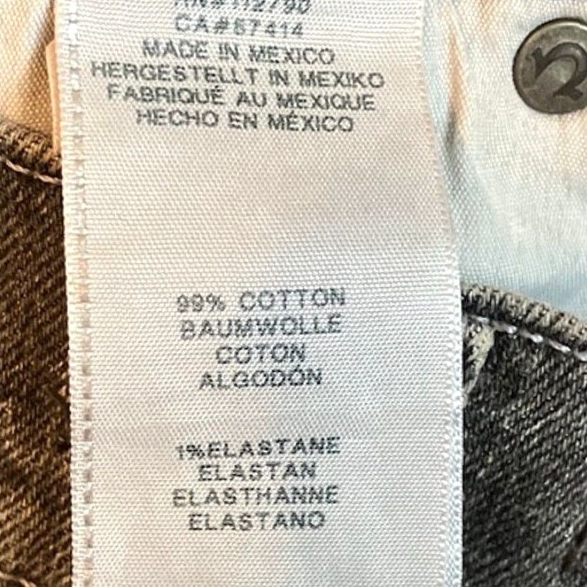 True Religion VINTAGE True Religion Jeans Gray Wash Rocco Relaxed Skinny Distressed Stretch 29 Mens Cotton Spandex Charcoal Wash 5-Pocket Size US 29 - 6 Thumbnail