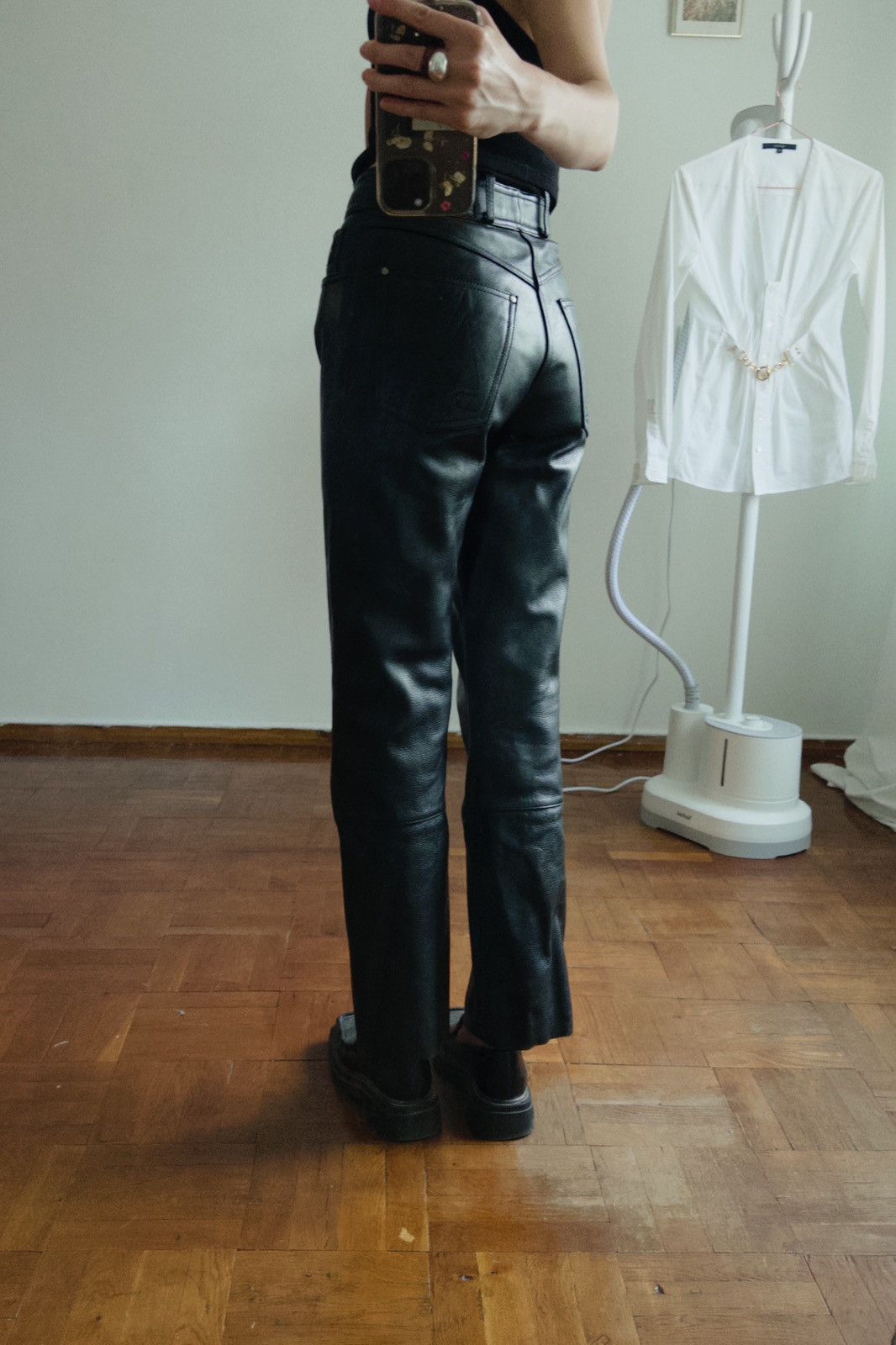 Vintage Real leather pants Akito sizeS 28 Size 28" / US 6 / IT 42 - 2 Thumbnail