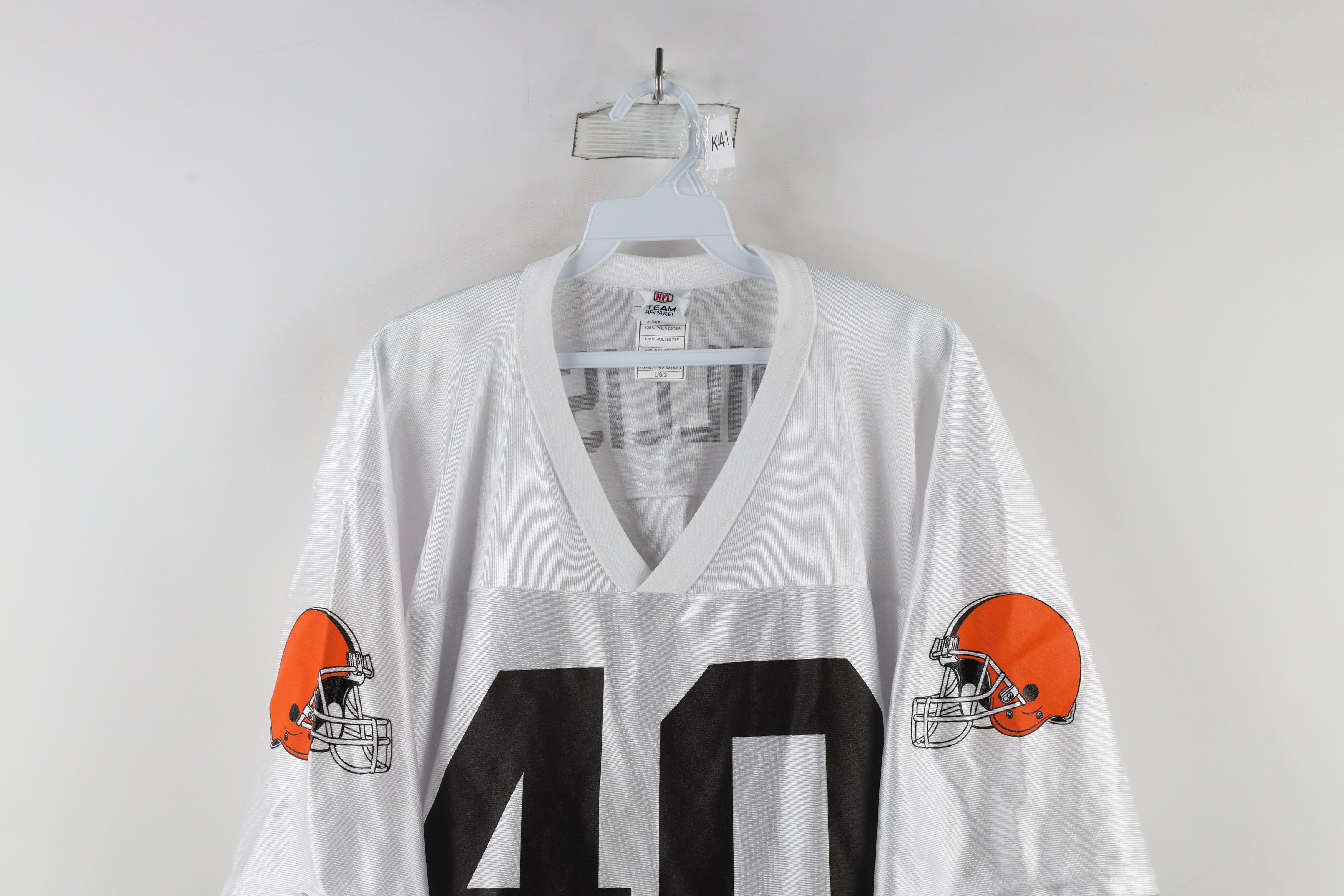 Vintage Vintage Peyton Cleveland Browns Football Jersey White #40 Size US L / EU 52-54 / 3 - 2 Thumbnail