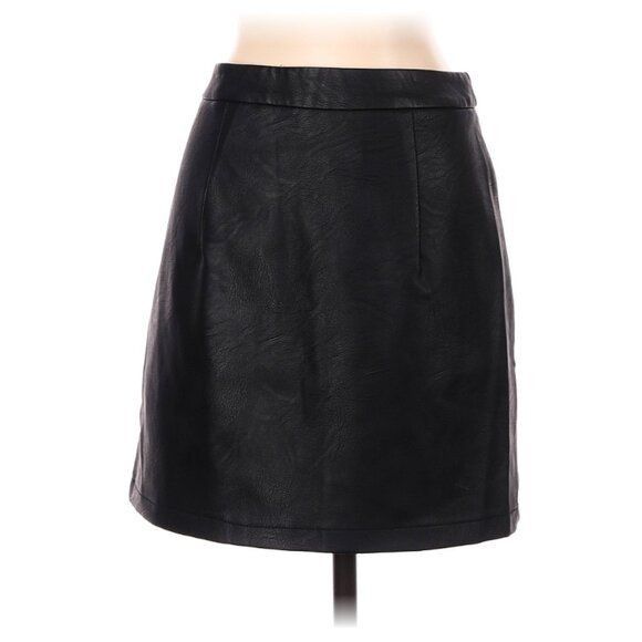 Topshop Topshop Leatherette Mini Skirt Size 27" / US 4 / IT 40 - 2 Thumbnail