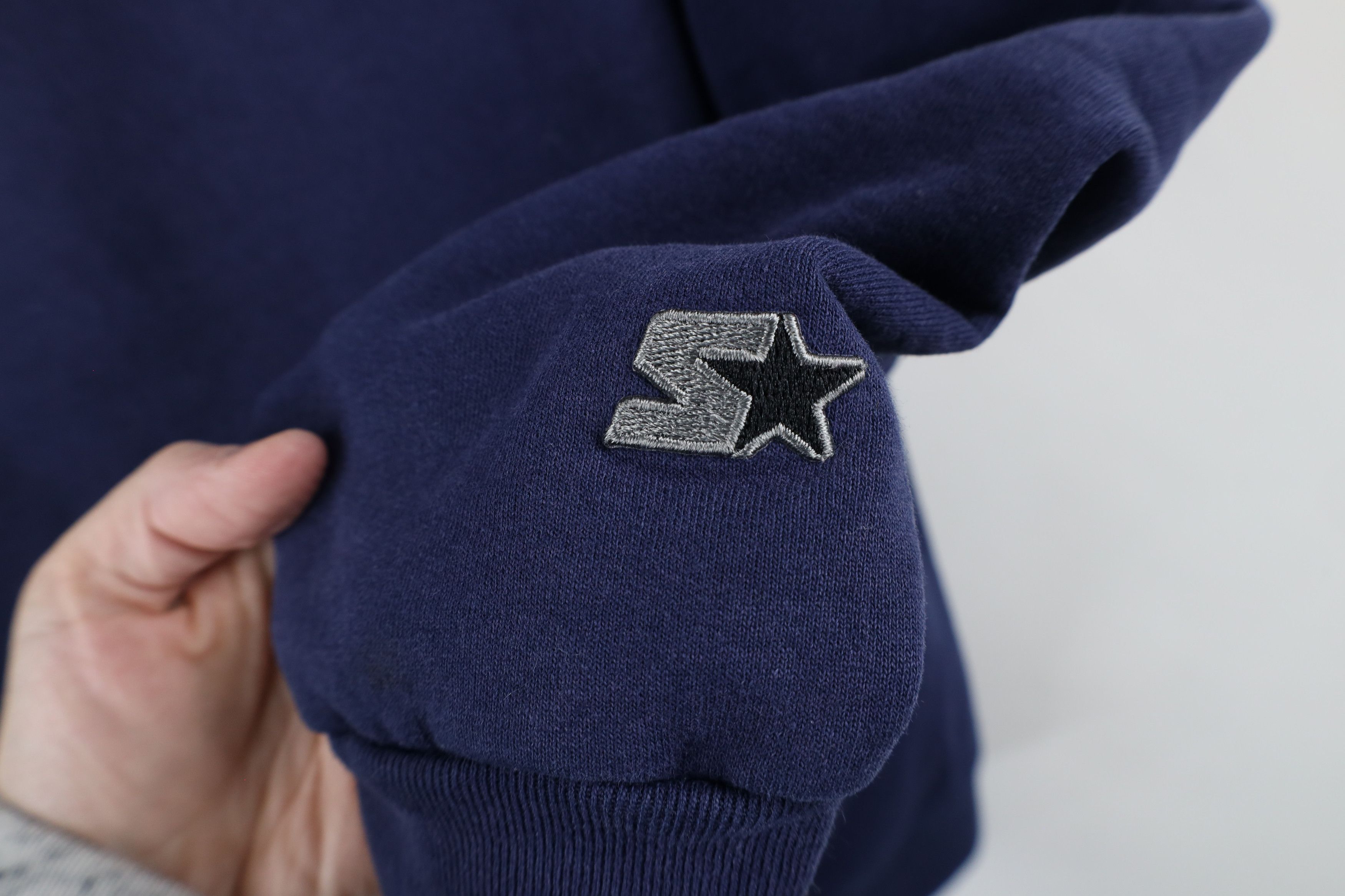 Starter × Vintage Vintage 90s Starter Spell Out Crewneck Sweatshirt Blue Size US M / EU 48-50 / 2 - 4 Thumbnail