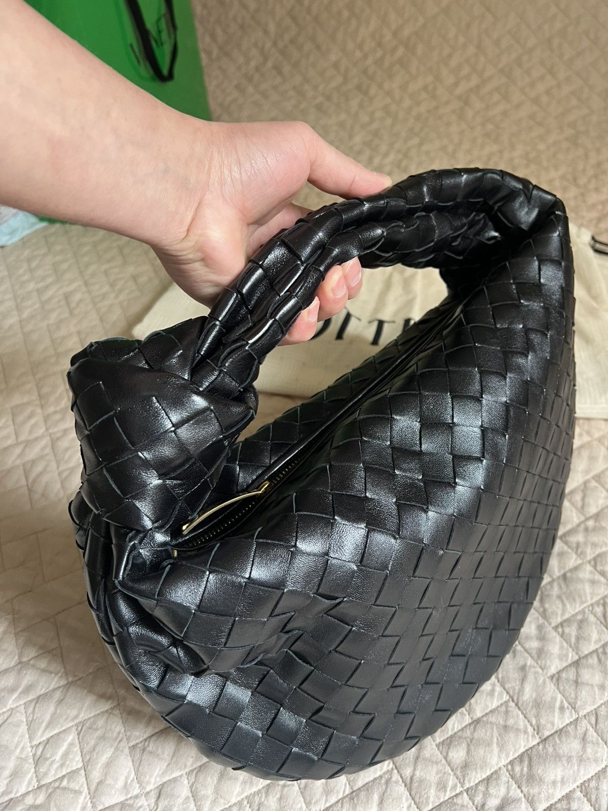 Bottega Veneta Small Jodie Shoulder Bag in Black, Women's