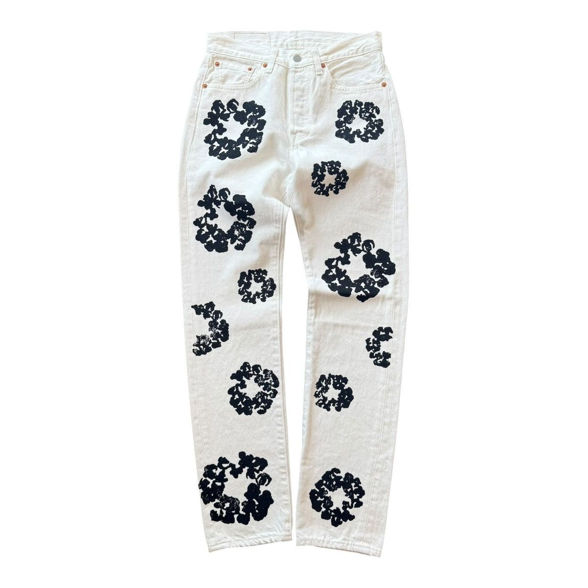 DENIM TEARS Denim Tears x Levi’s Cotton Wreath Jean White Size US 28 / EU 44 - 1 Thumbnail