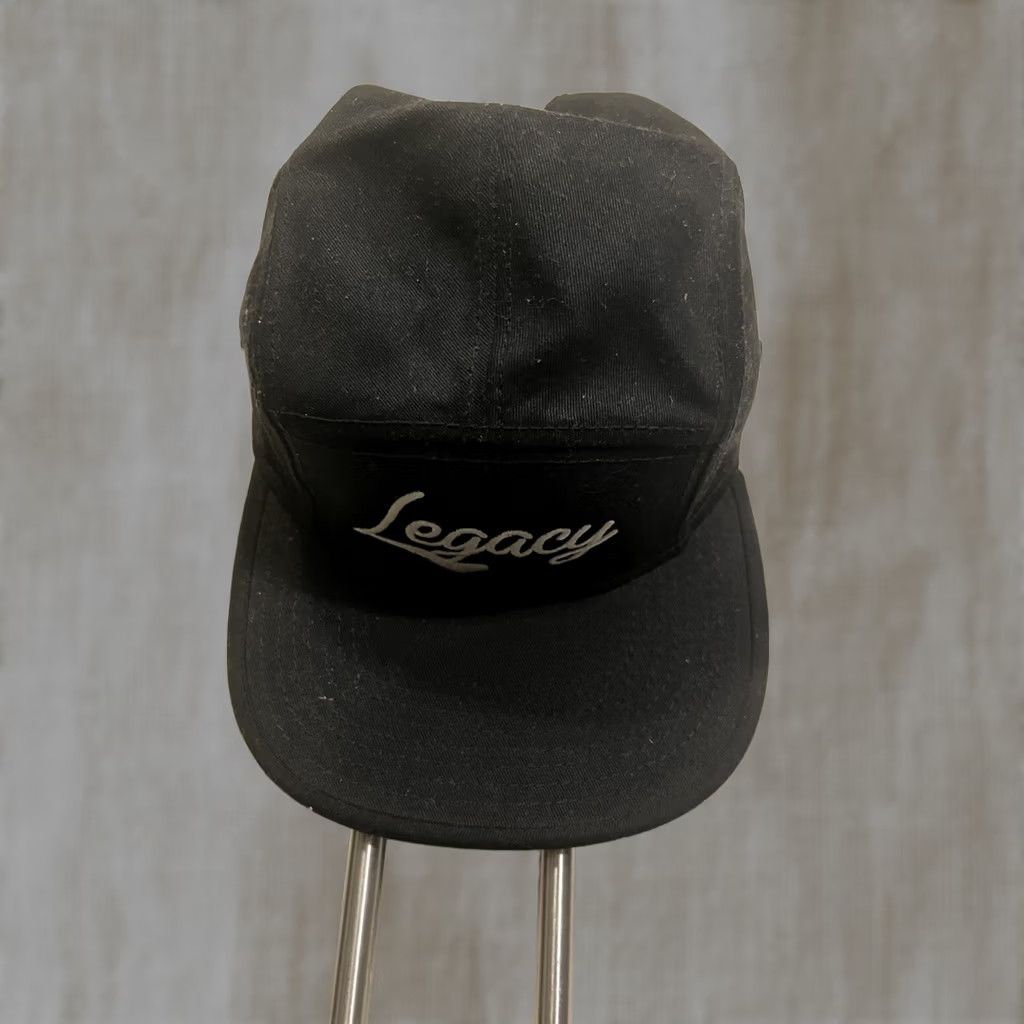 Vintage OTTO LEGACY Snapback Hat Solid Black Mens Adjustable Black Hat Size ONE SIZE - 1 Thumbnail
