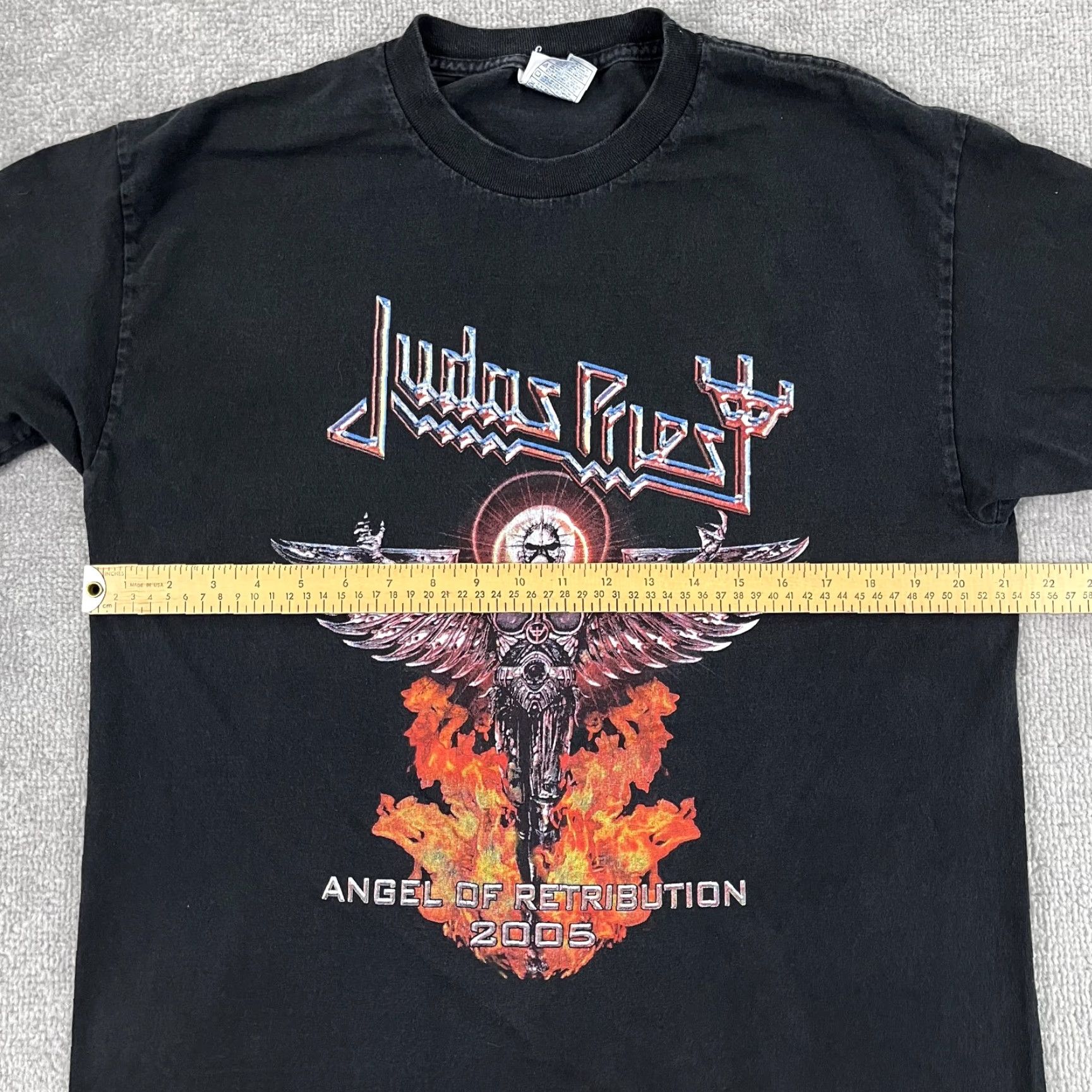 AAA VINTAGE Judas Priest Angel of Retribution Graphic T-Shirt Men Large Black 2005 Concert Size US L / EU 52-54 / 3 - 5 Thumbnail