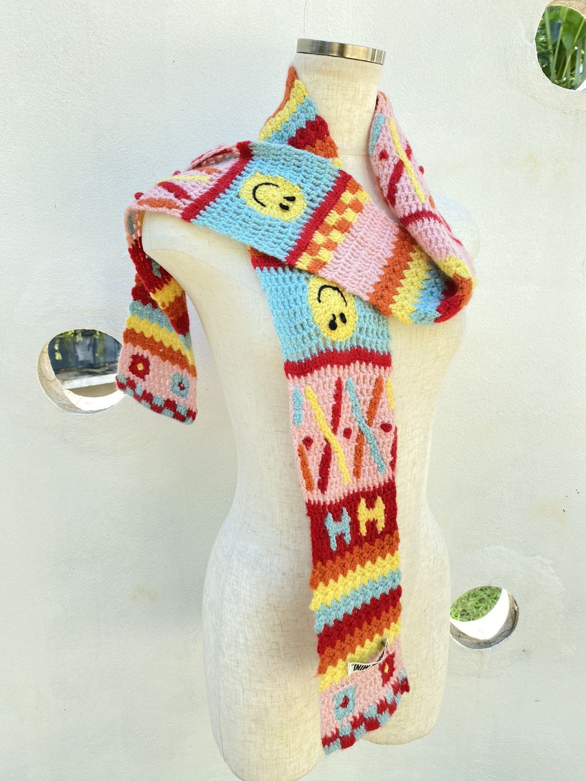 Hysteric Glamour Hysteric Mini Colorful Floral Knit Scarf Size ONE SIZE - 20 Thumbnail
