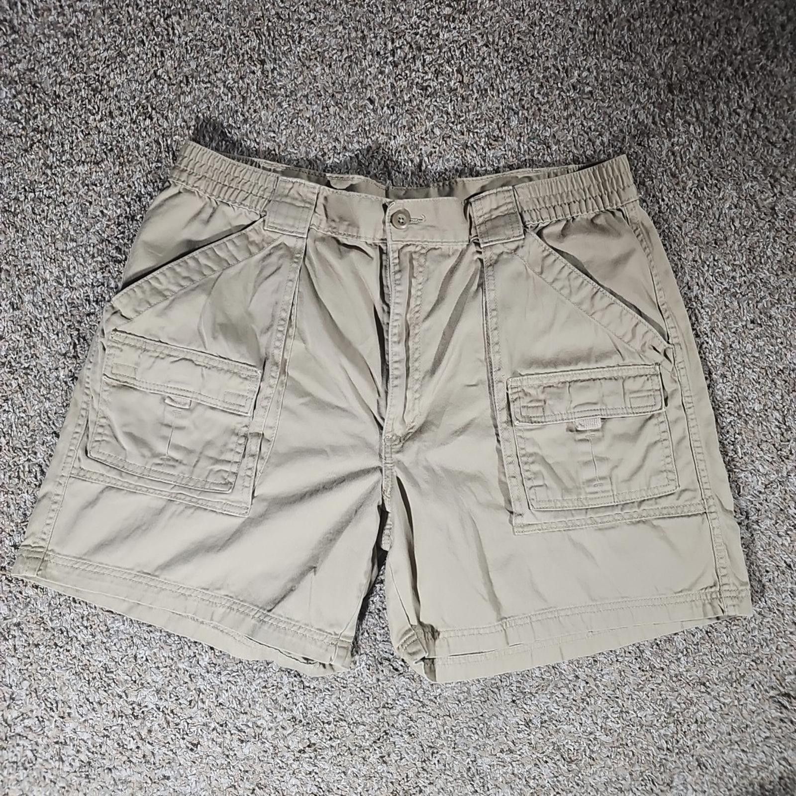 St. Johns Bay St. John's Bay Mens Beige Cargo Shorts Sz 40 Casual Utility Size US 40 / EU 56 - 1 Thumbnail