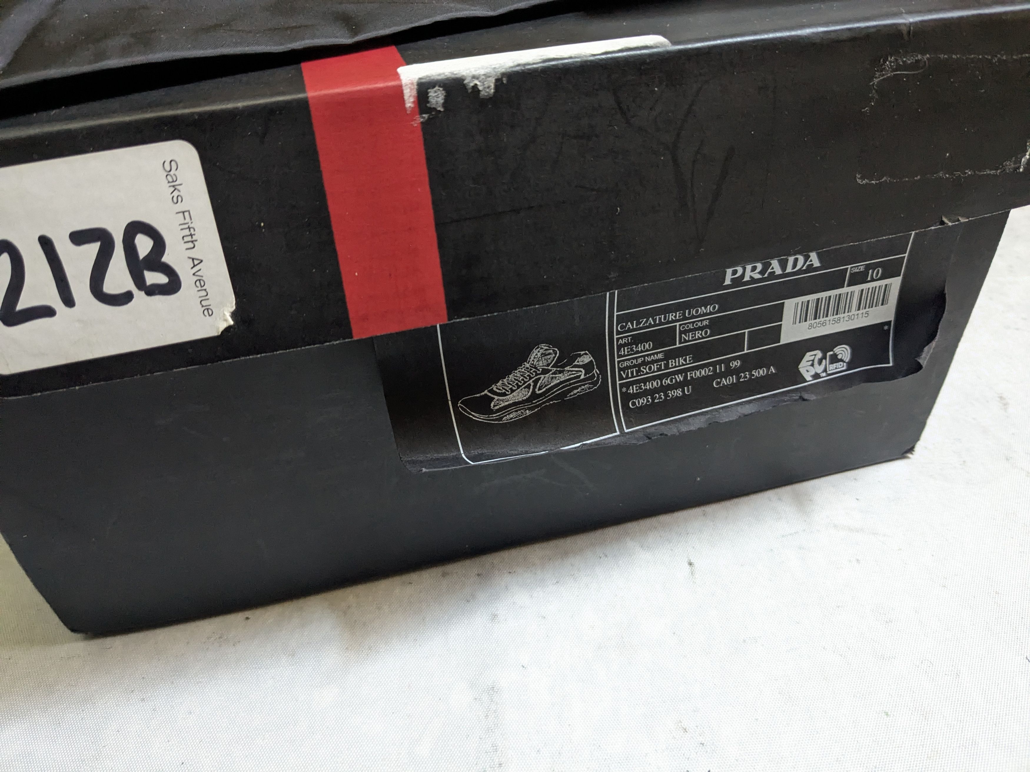 Prada Prada America's Cup Sneakers Black Red 11 Low Tops Size US 11 / EU 44 - 20 Thumbnail
