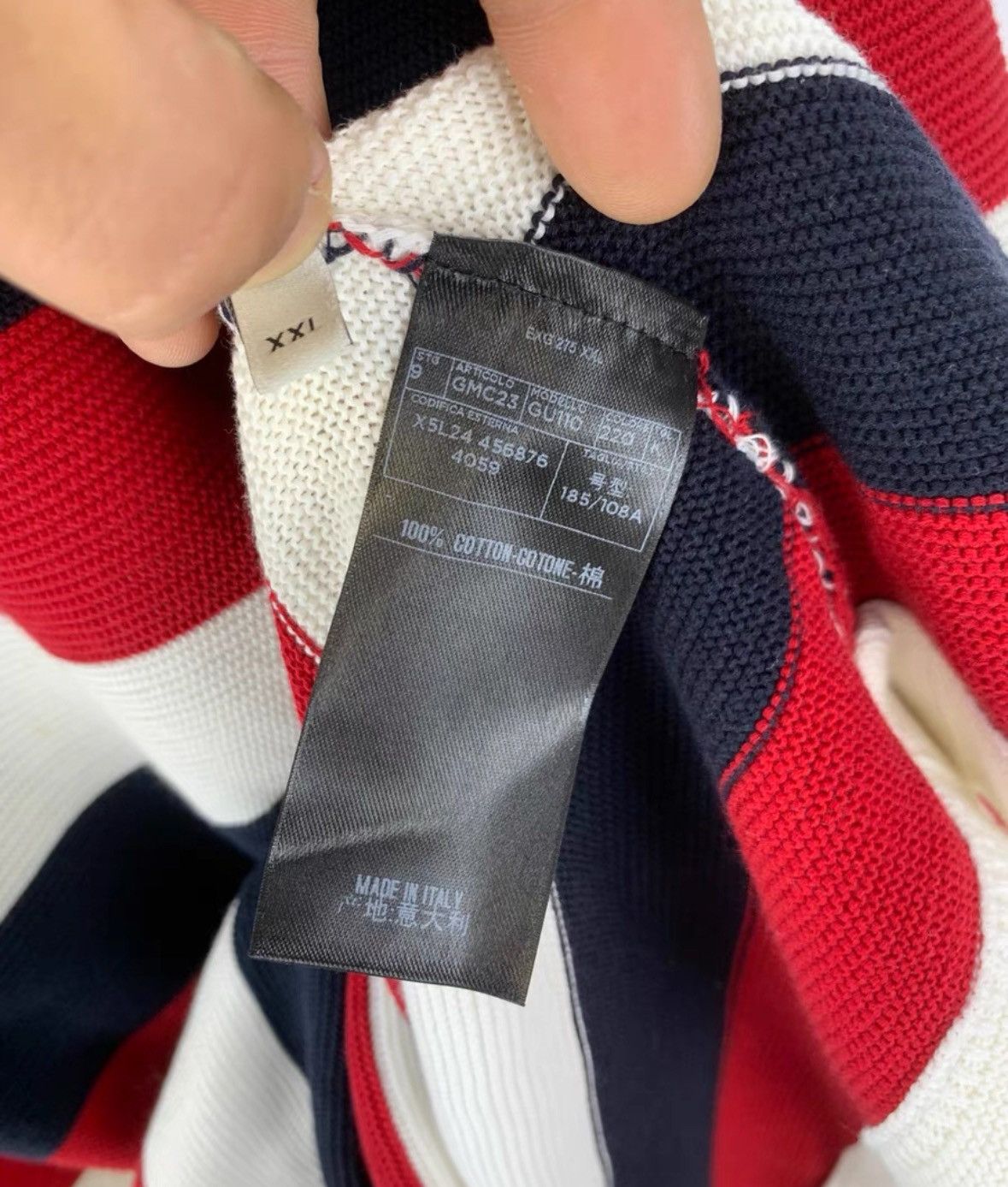 Gucci Gucci Gucci Striped Knit Sweater for Casual Style -2506 Size US XXL / EU 58 / 5 - 7 Thumbnail
