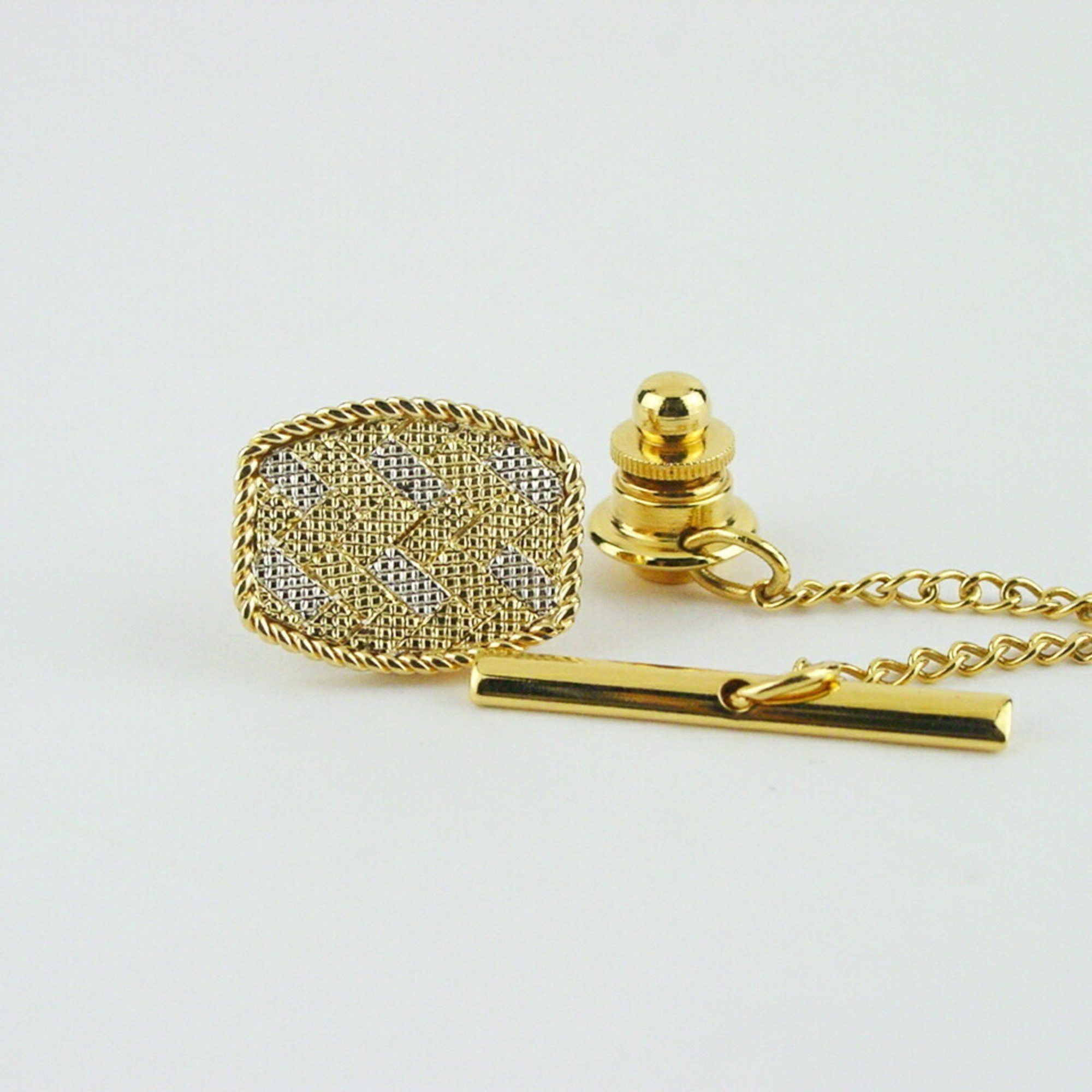 image of Alfred Dunhill Dunhill Tie Pin K18 Collection Tack Yg Wg 01-B140059 in White Gold, Women's