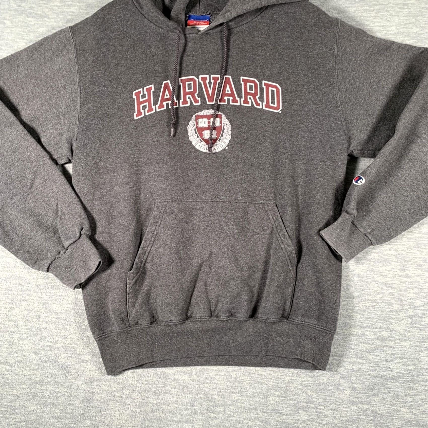 Champion Champion Harvard Hoodie Mens Small Gray Pullover Fleece Sweatshirt Logo Graphic Size US S / EU 44-46 / 1 - 3 Thumbnail