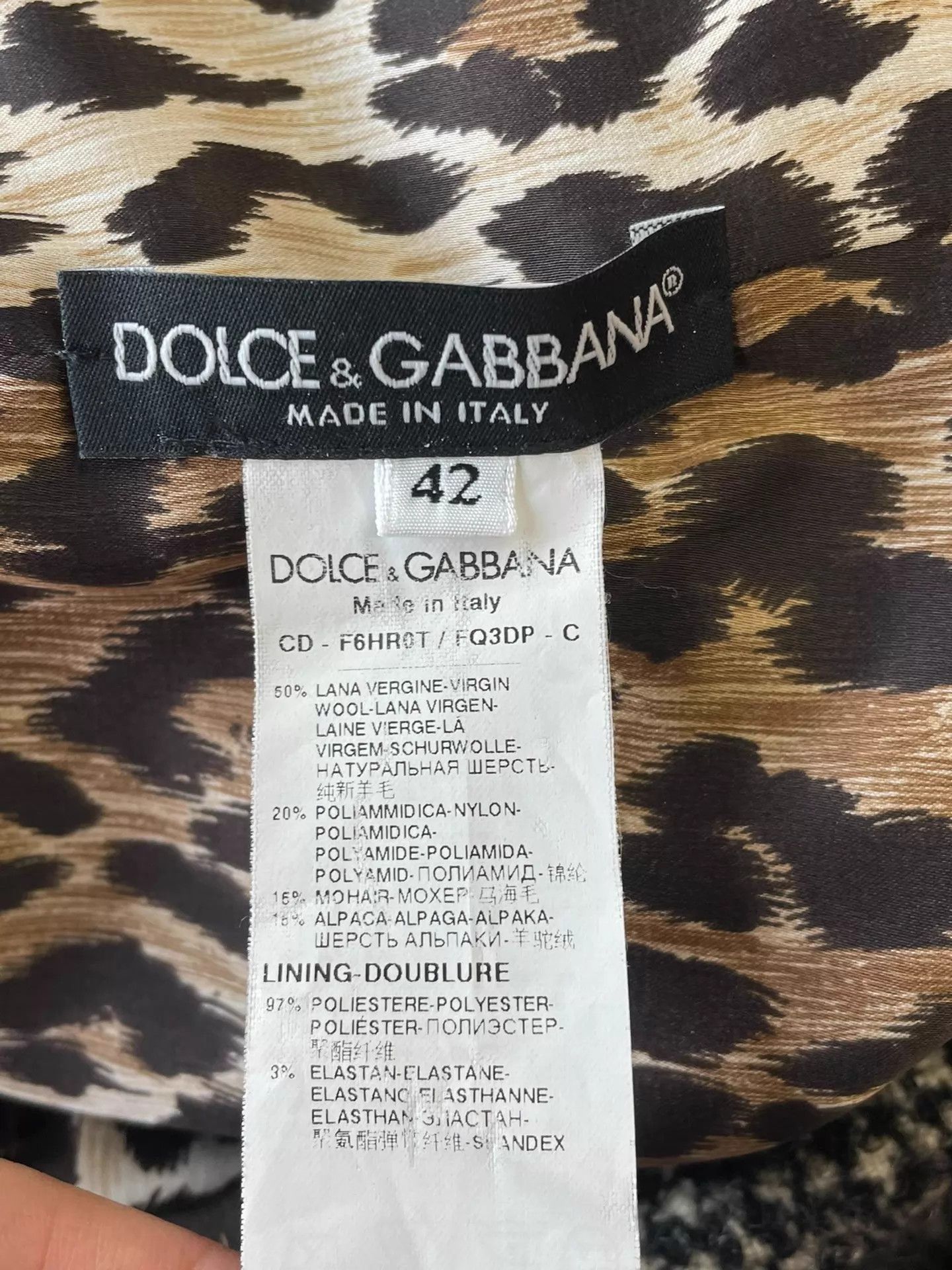 Dolce & Gabbana Dolce&Gabbana Gray & White Wool Sleeveless Dress EU42 Size M / US 6-8 / IT 42-44 - 3 Thumbnail
