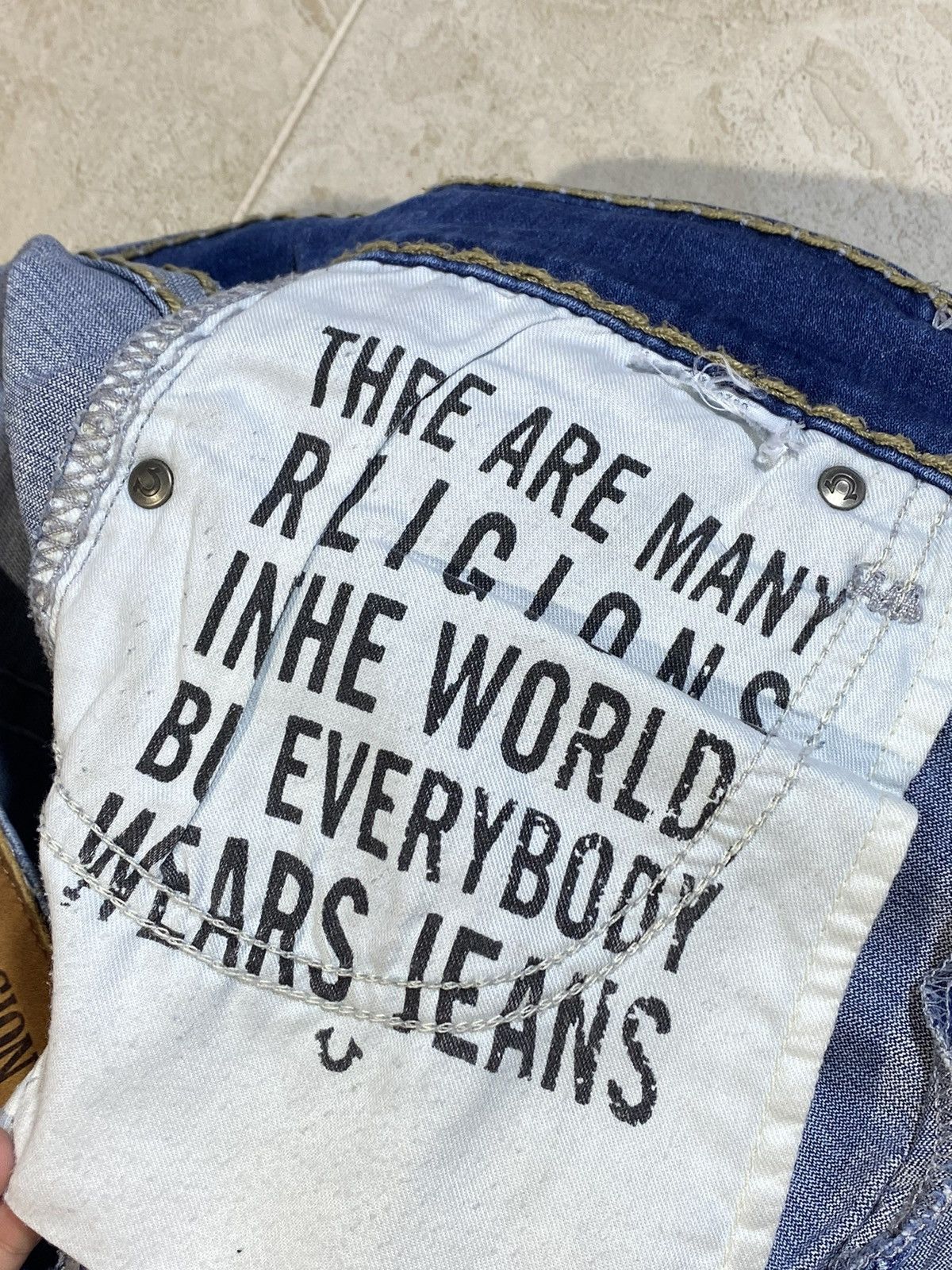 Japanese Brand × True Religion True Religion Relaxed Skinny Denim Jeans Size 31 Size US 31 - 19 Thumbnail
