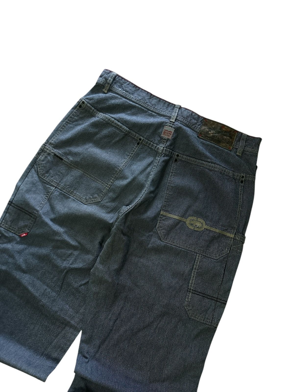 Ecko Unltd. Vintage Y2K Ecko Unltd. Denim Foundry Pinstripe Dark Blue Size US 34 / EU 50 - 4 Thumbnail
