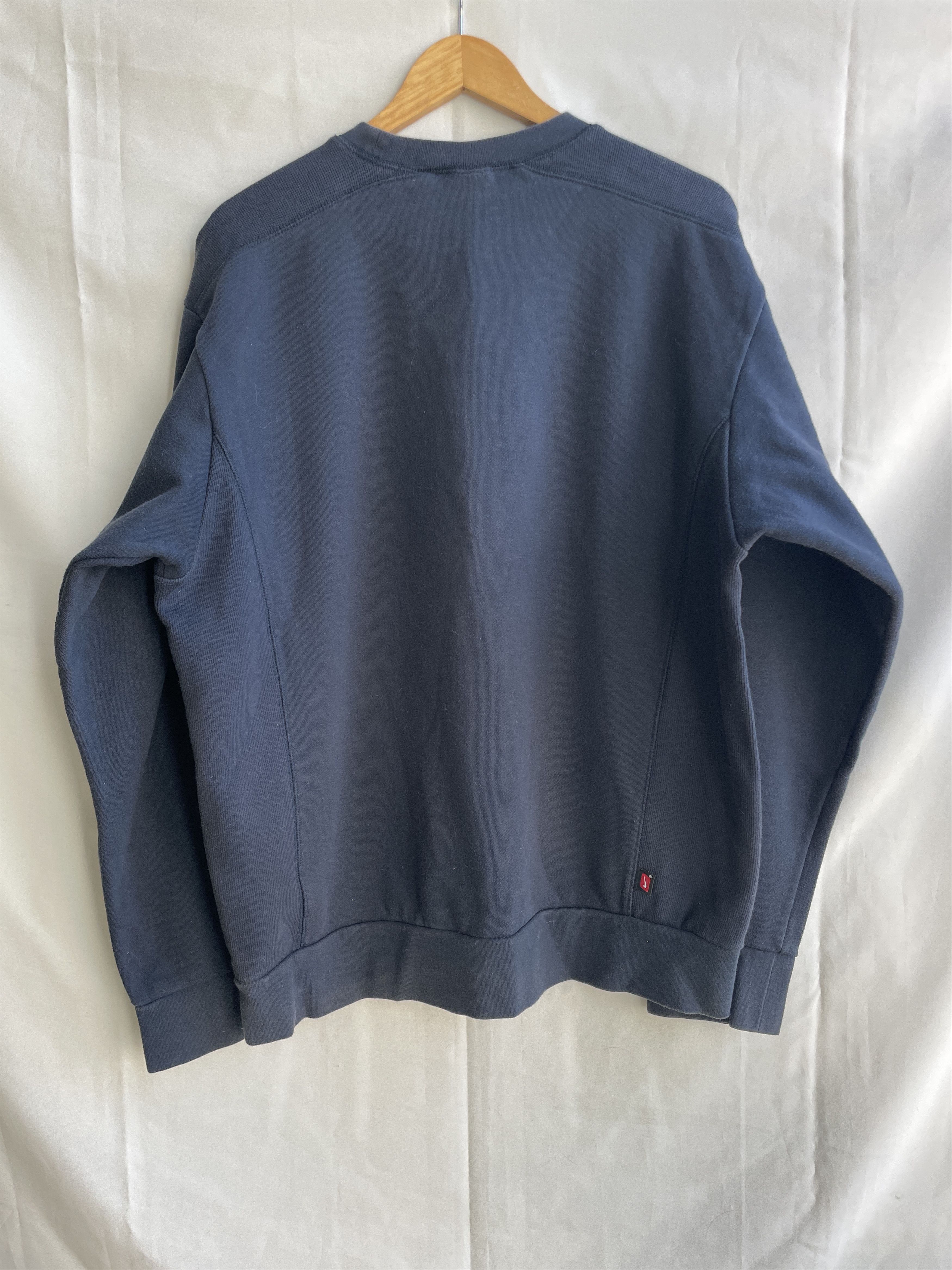 Nike Nike Vintage 00's Y2K Logo Spell Out Navy Sweatshirt Size L Size US L / EU 52-54 / 3 - 2 Thumbnail