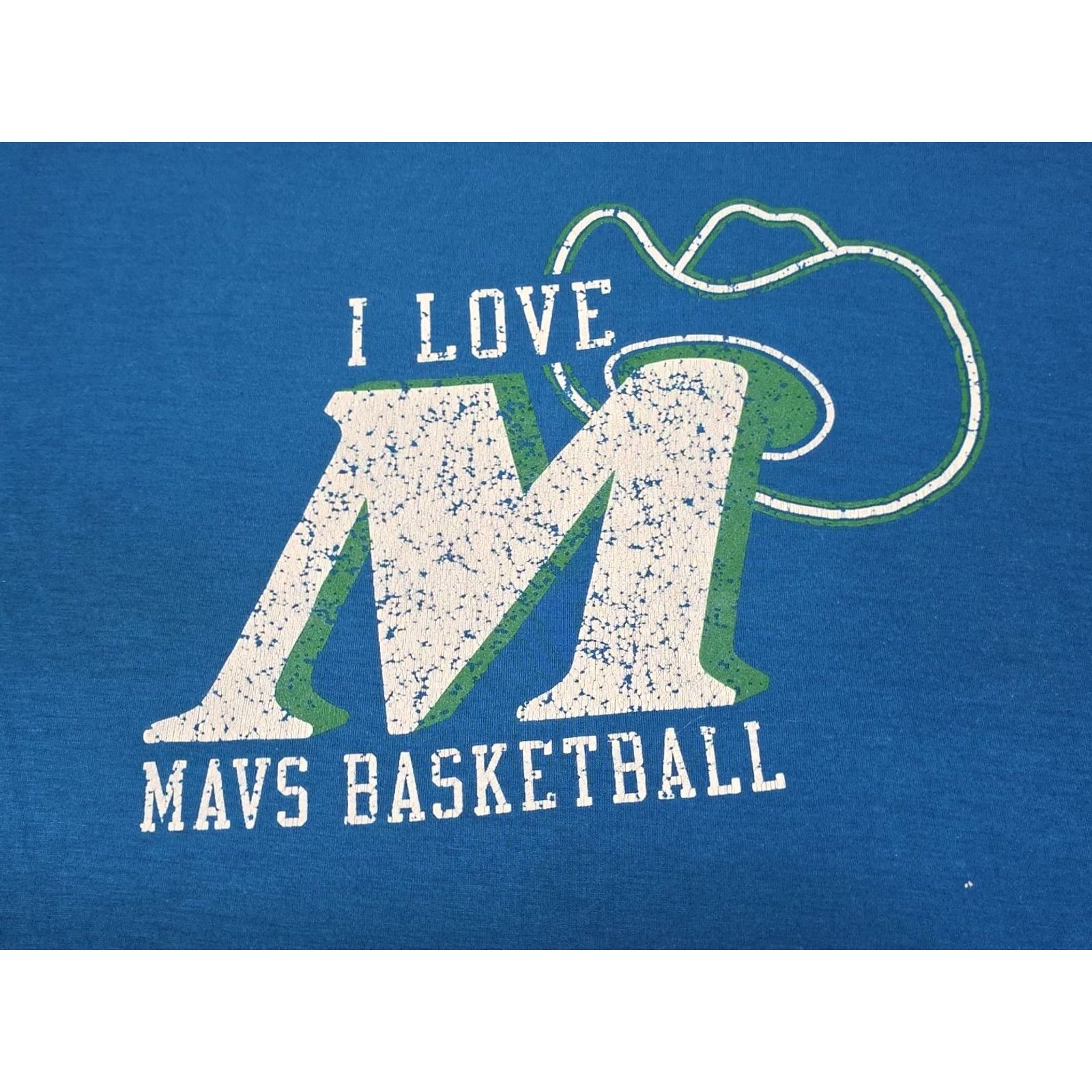 Vintage VINTAGE Dallas Mavericks I Love Mavs Basketball Retro Logo Special Edition Mavs vs Blazers T-shirt XL Size US XL / EU 56 / 4 - 4 Thumbnail