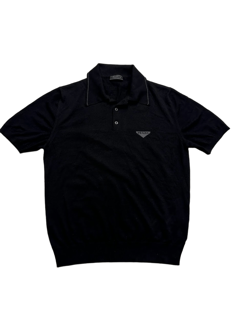 Prada Prada Worsted Wool Polo Shirt Size US M / EU 48-50 / 2 - 1 Thumbnail