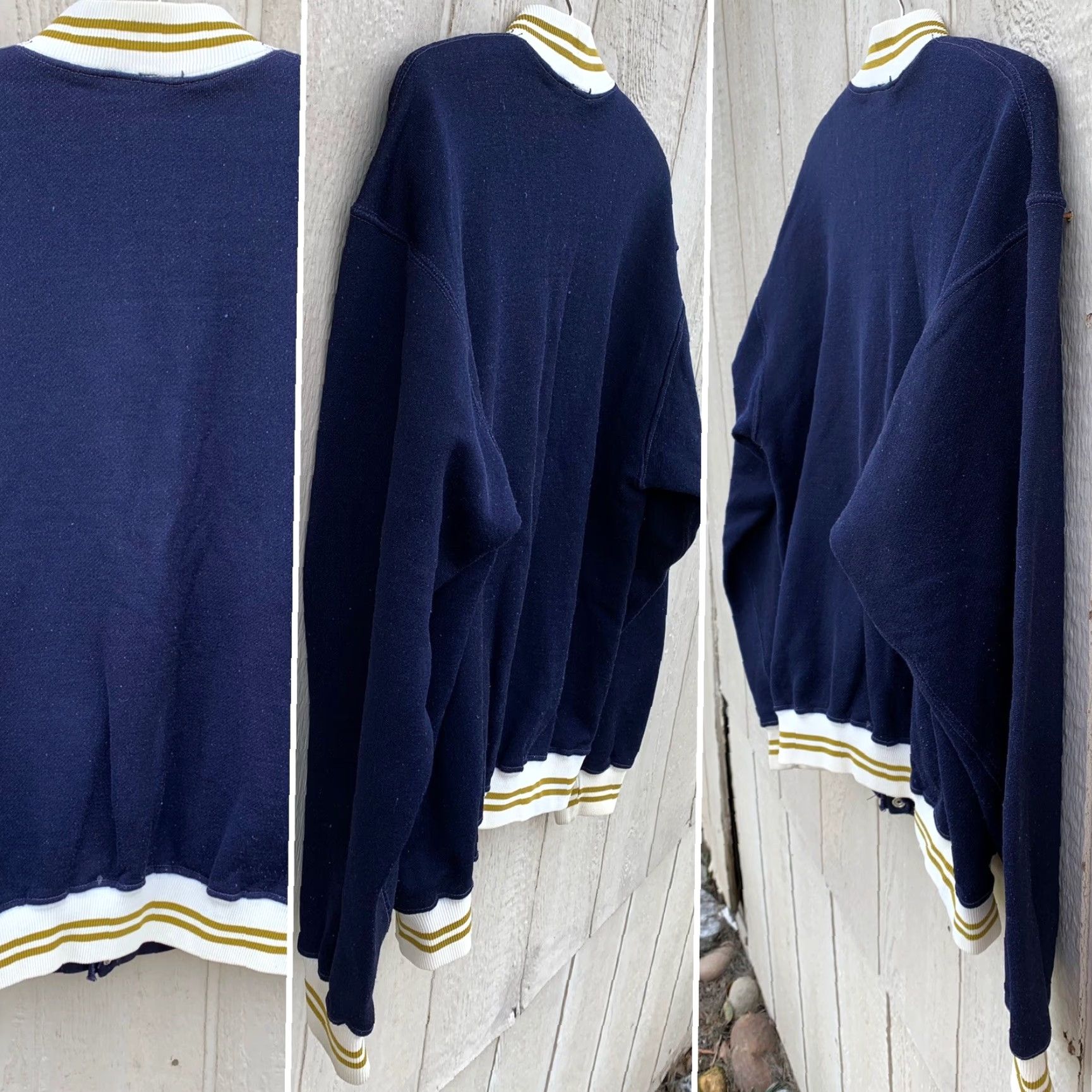 Wilson vintage Russell jacket snap front WILSON on front 50s 1950s size M blue sportswear/Beach Mens/Adult? Size US M / EU 48-50 / 2 - 3 Thumbnail