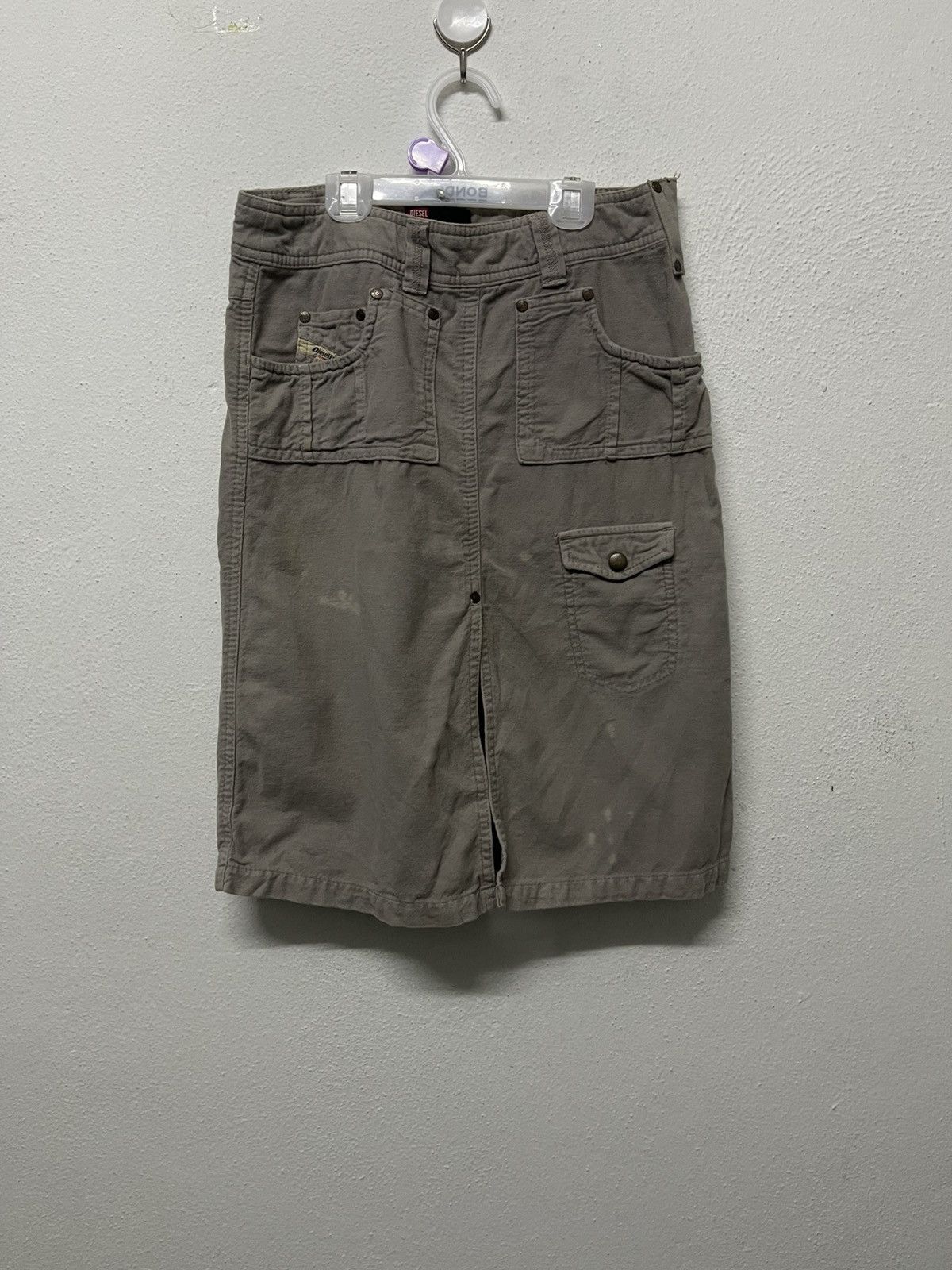 Diesel 2000s DIESEL MULTIPOCKET CARGO MIDI SKIRT Size 26" / US 2 / IT 38 - 1 Thumbnail