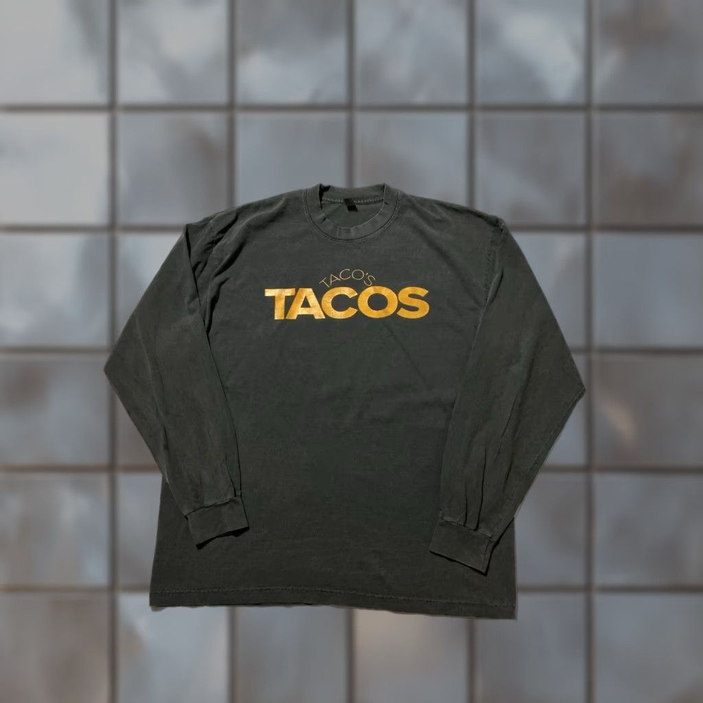 Los Angeles Apparel VINTAGE? (No) Camp Flog Gnaw Los Angeles Apparel Gray Dyed Tacos Cat Graphic L/S T-Shirt XL Mens Size US XL / EU 56 / 4 - 1 Thumbnail
