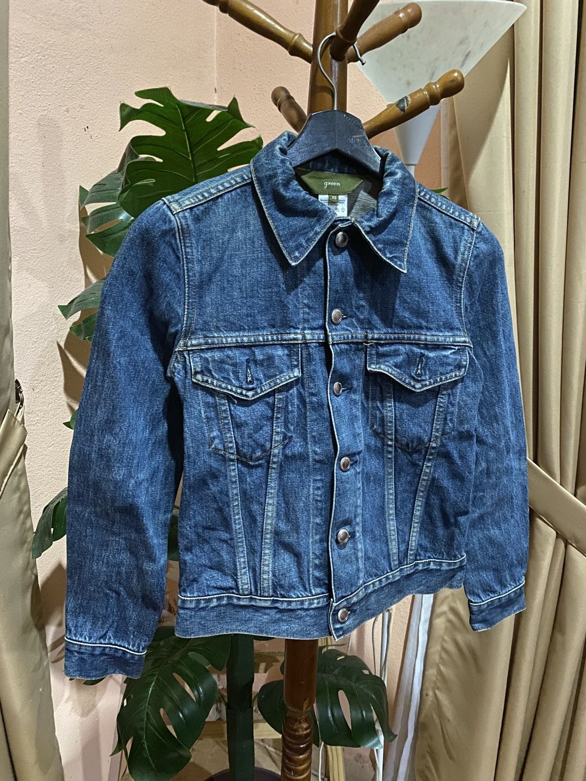 Japanese Brand Vintage Japanese Denim Jacket by Green – Made in Japan Size US XXS / EU 40 - 5 Thumbnail