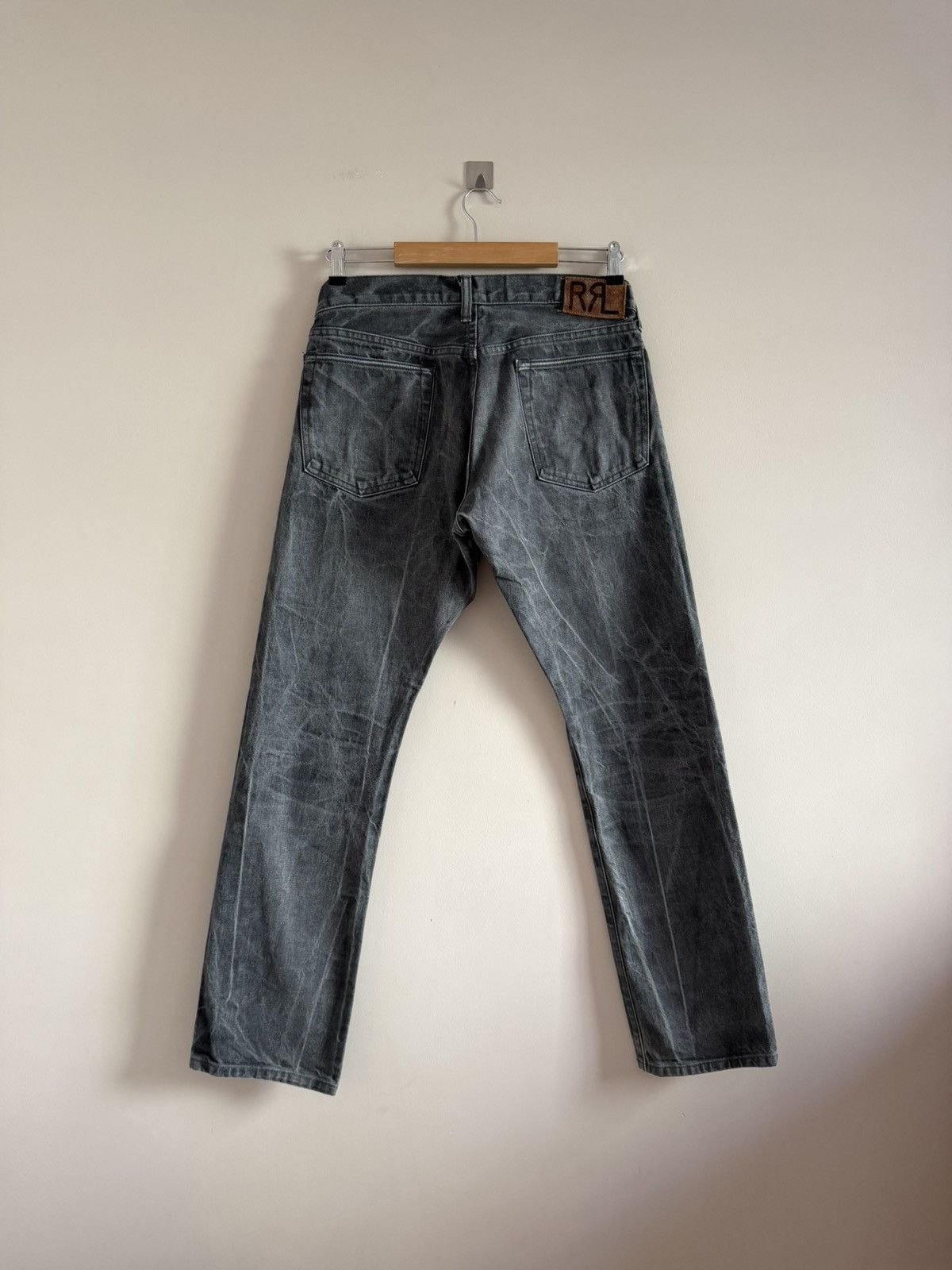 RRL Ralph Lauren Vintage Slim RRL Selvedge Denim Faded Jeans Size US 34 / EU 50 - 1 Thumbnail