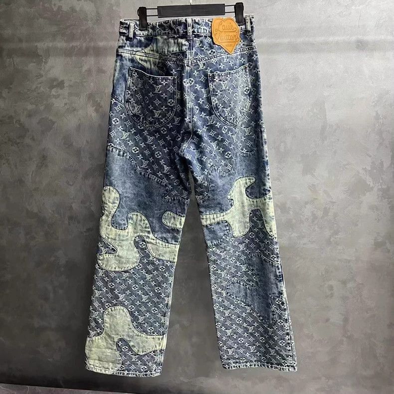 Louis Vuitton Louis Vuitton Nigo Deconstructed Denim Pants. Size US 34 / EU 50 - 1 Thumbnail