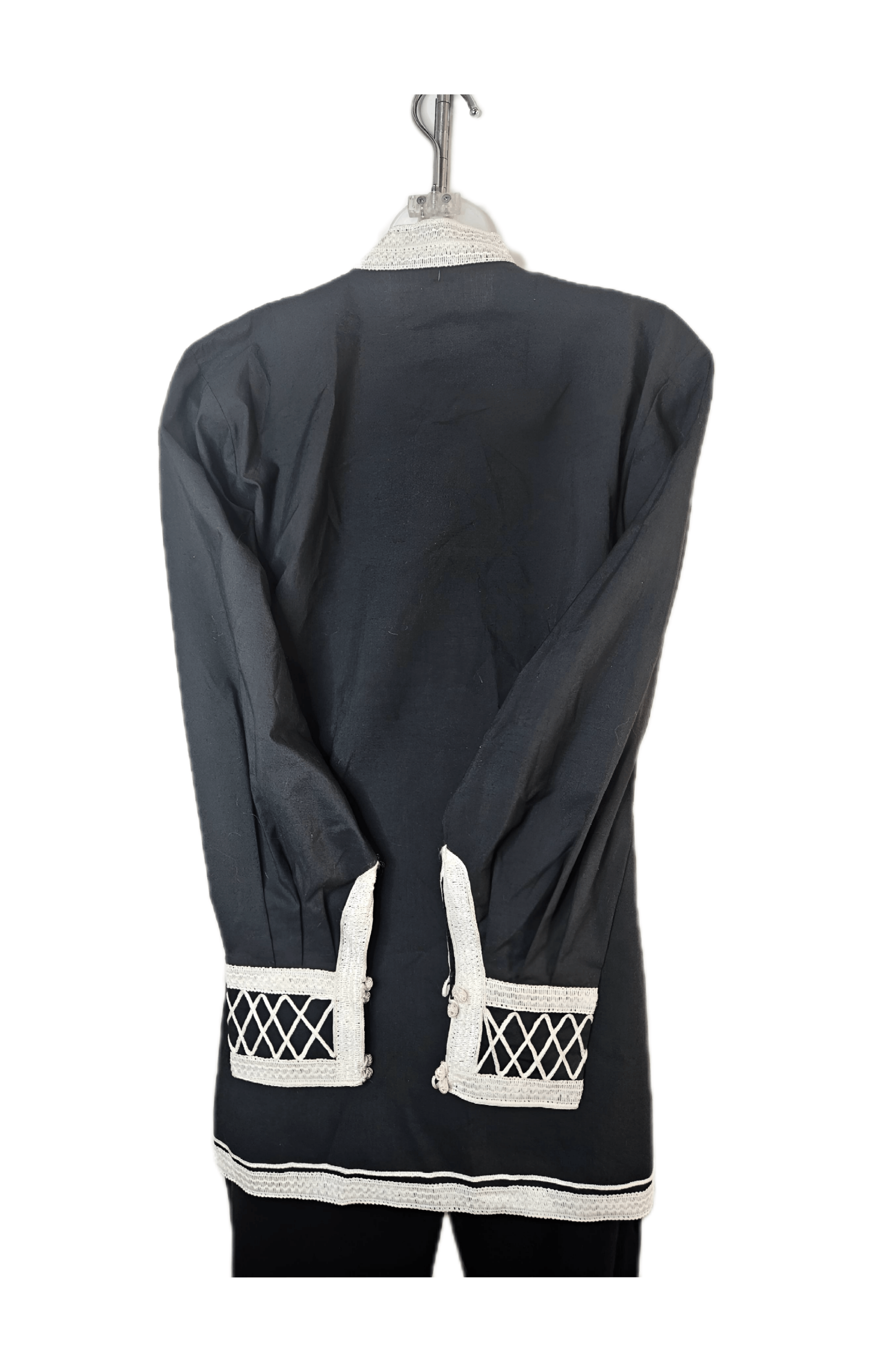 Other 1960S MACRAMÉ (Doors style) EMBROIDERED TUNIC SHIRT Size M / US 6-8 / IT 42-44 - 2 Thumbnail