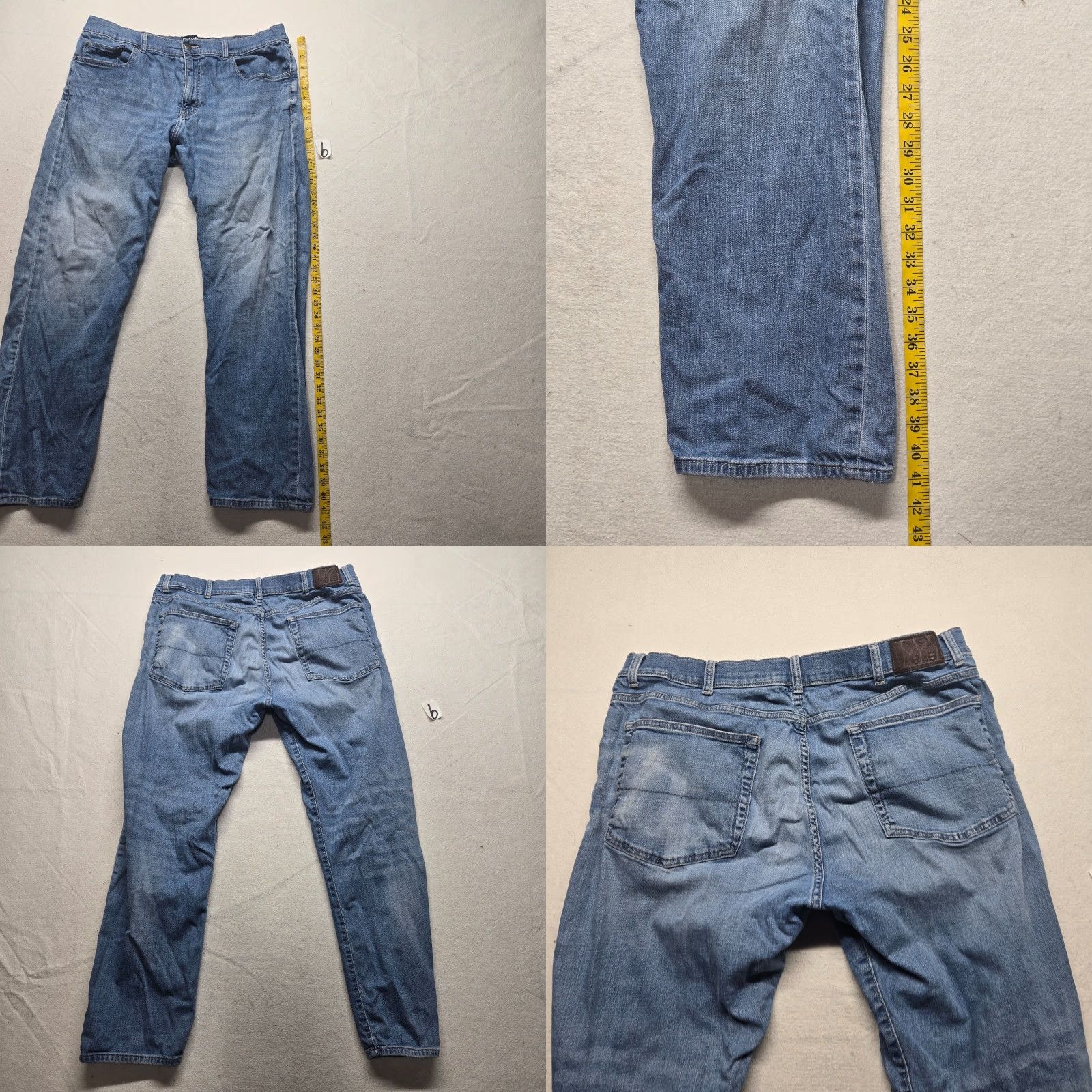 Chaps Chaps Jeans Light Wash Denim Straight Fit Blue Adult Men's Size 38 x 32 Size US 38 / EU 54 - 8 Thumbnail