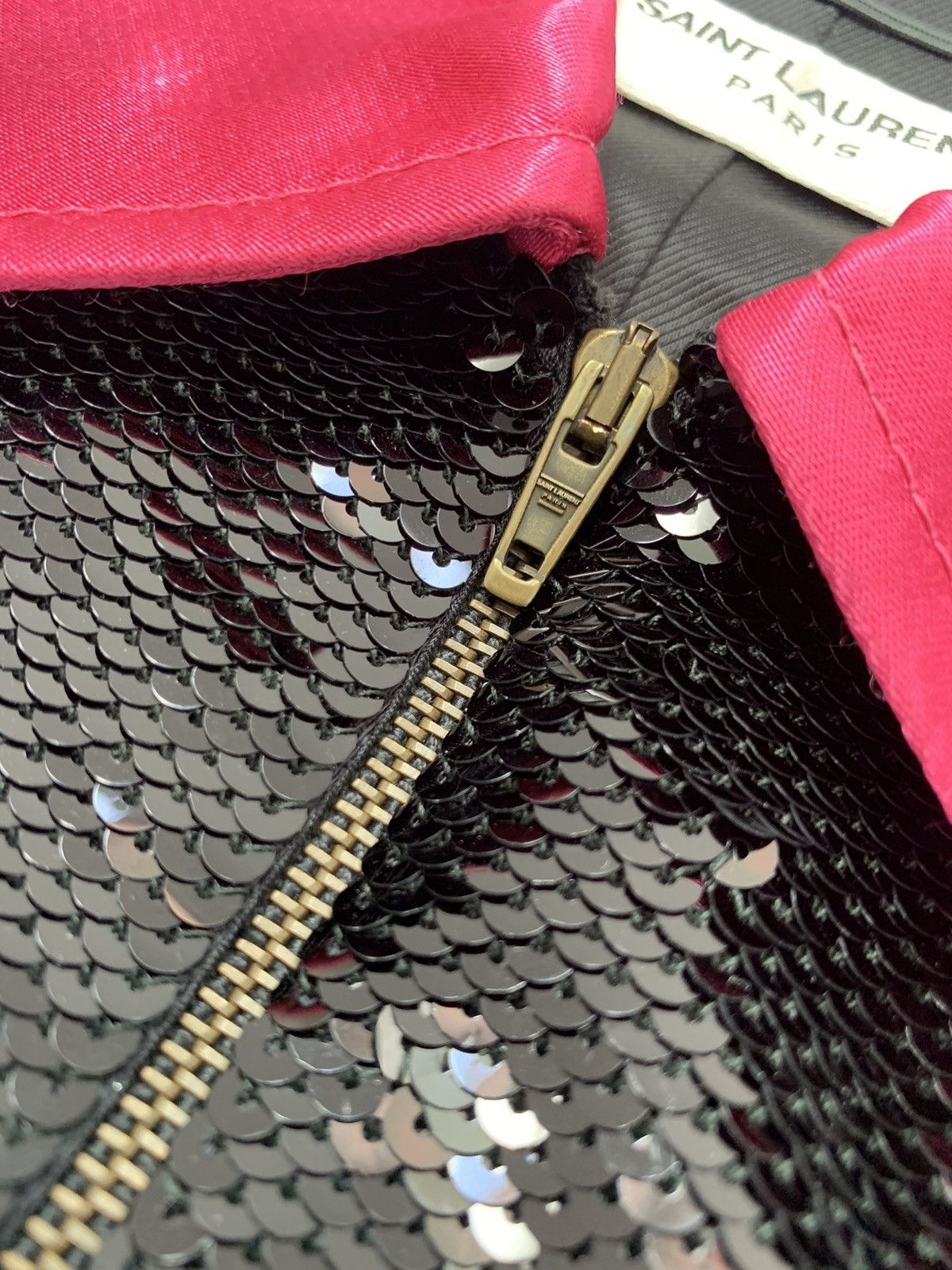Hedi Slimane × Saint Laurent Paris FW2016 1/1 Sample Sequin Jacket – Pink Size US S / EU 44-46 / 1 - 7 Thumbnail