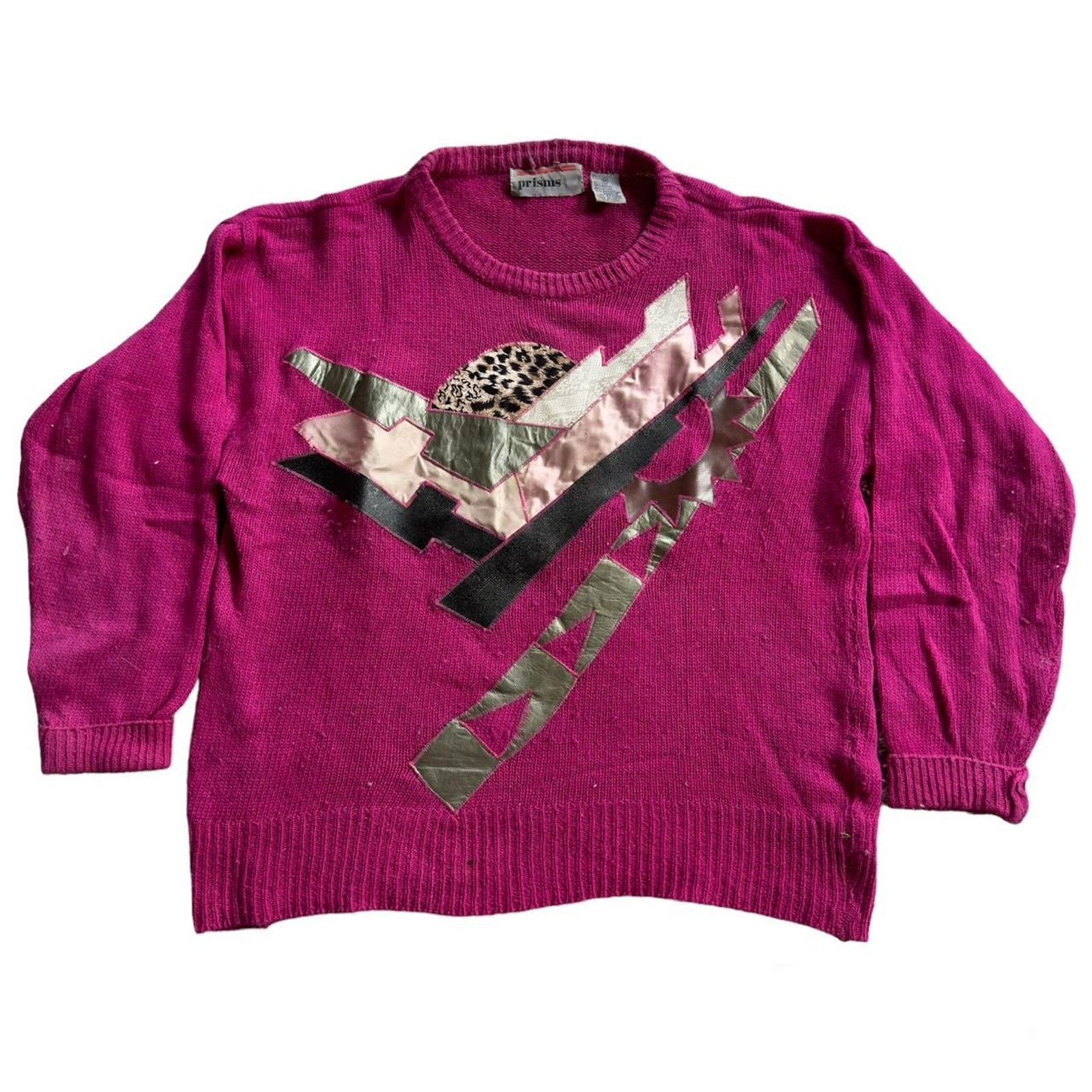 Other 🧥 90's Artsy Vintage Prism Sweater 🧥 Size M / US 6-8 / IT 42-44 - 1 Thumbnail