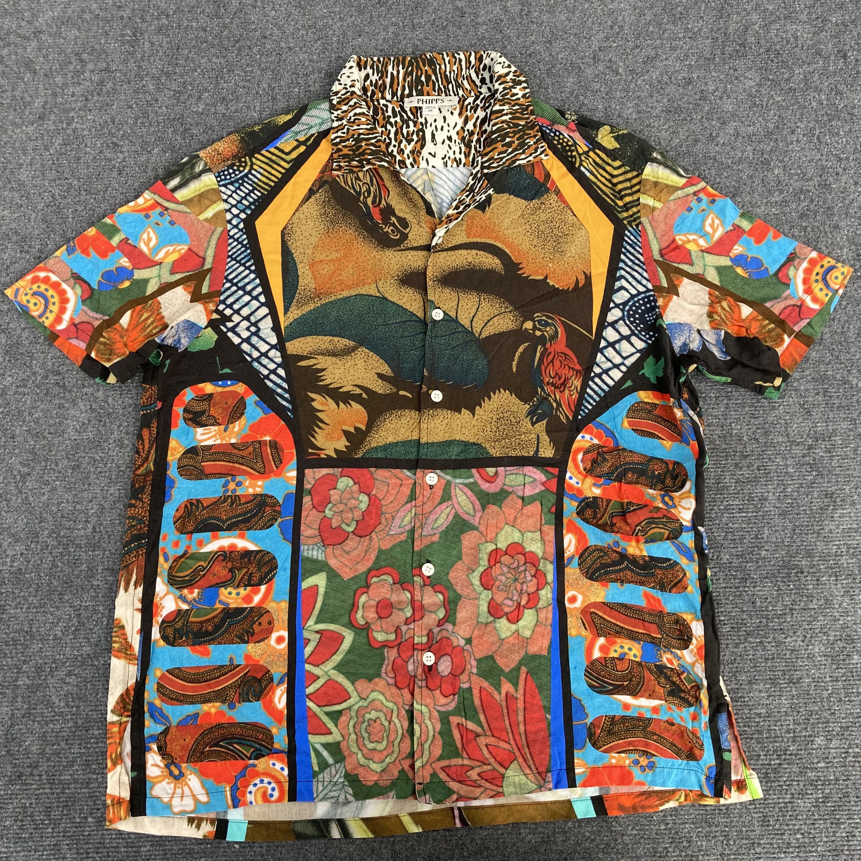 Designer × Phipps Phipps Flower Floral Child Bowling Multicolour Shirt Size US M / EU 48-50 / 2 - 3 Thumbnail