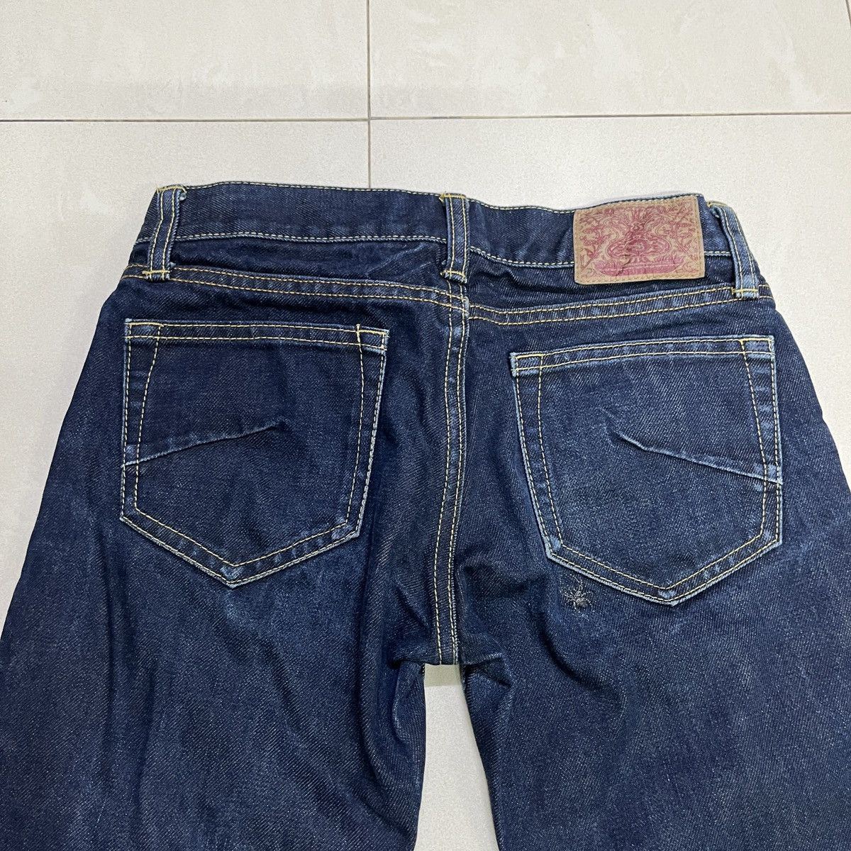 14th Addiction × If Six Was Nine × Japanese Brand Barak Denim Spider Embroidered Jeans Size 28" / US 6 / IT 42 - 16 Thumbnail