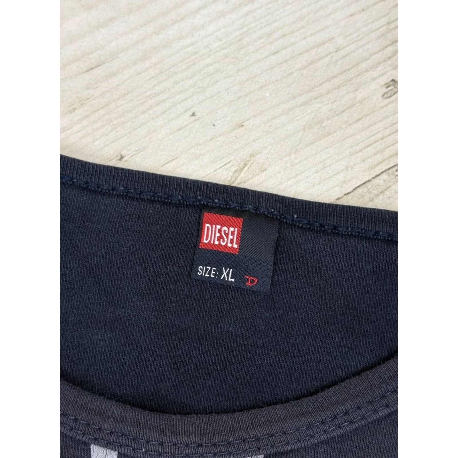 Diesel VINTAGE Diesel Logo T-Shirt Long Sleeve Crew Neck XL Blue Men 90s Decade Shirt Size US XL / EU 56 / 4 - 3 Thumbnail