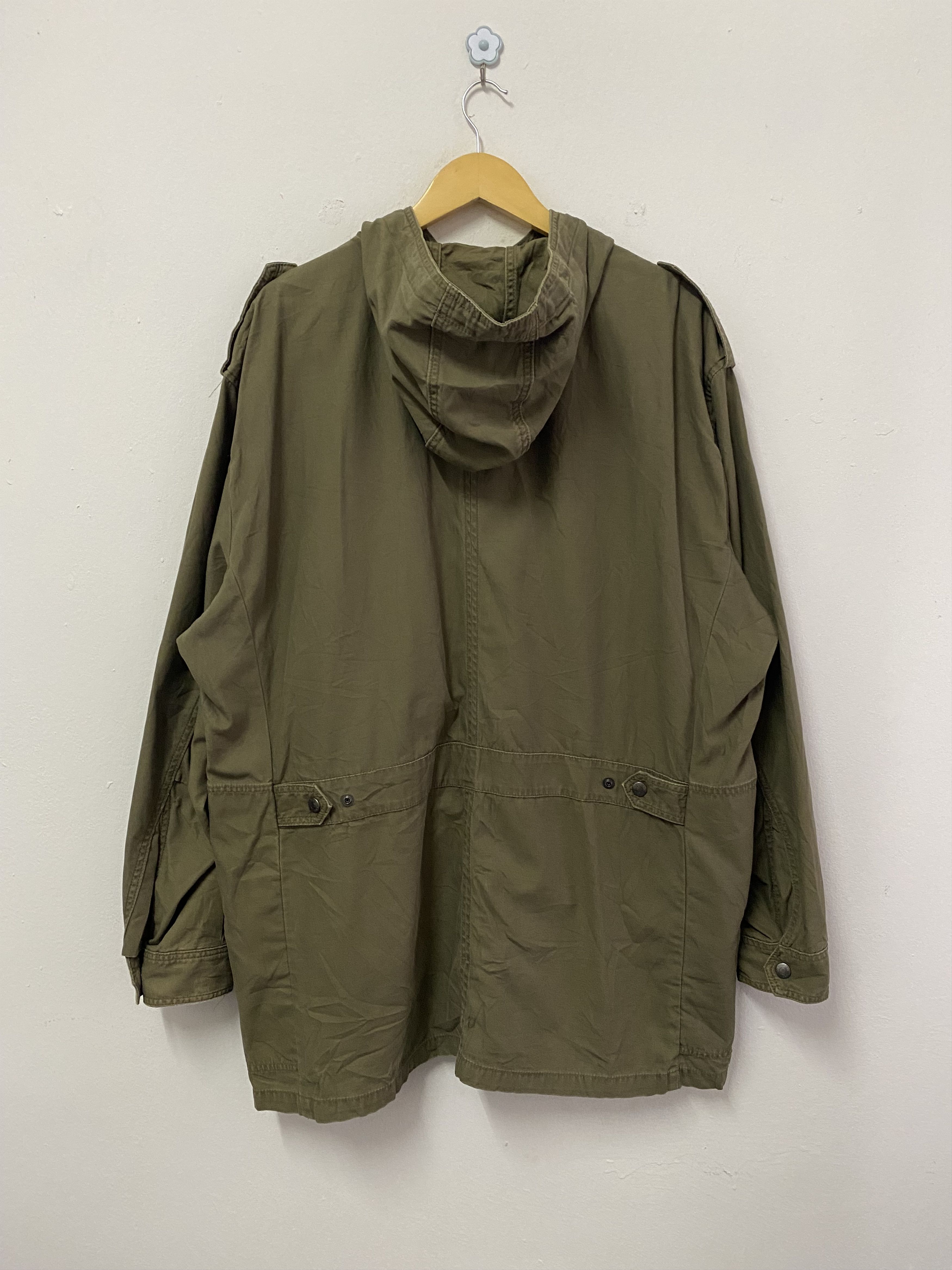 Converse Vintage Converse Military Style Oversized Hoodie Jacket Size US XXL / EU 58 / 5 - 2 Thumbnail