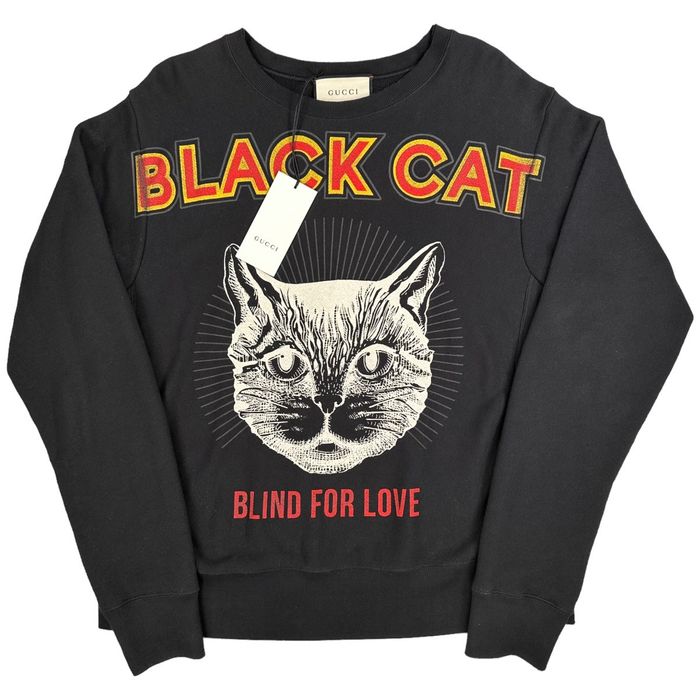 Black cat store gucci sweatshirt